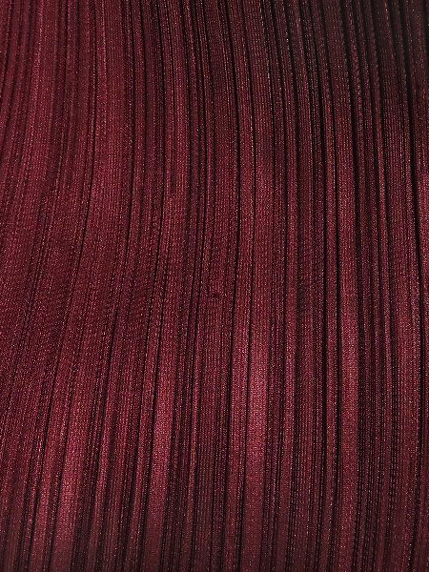 Issey Miyake Pleats Please AW 2009 Maroon Pleated Top and Skirt Set