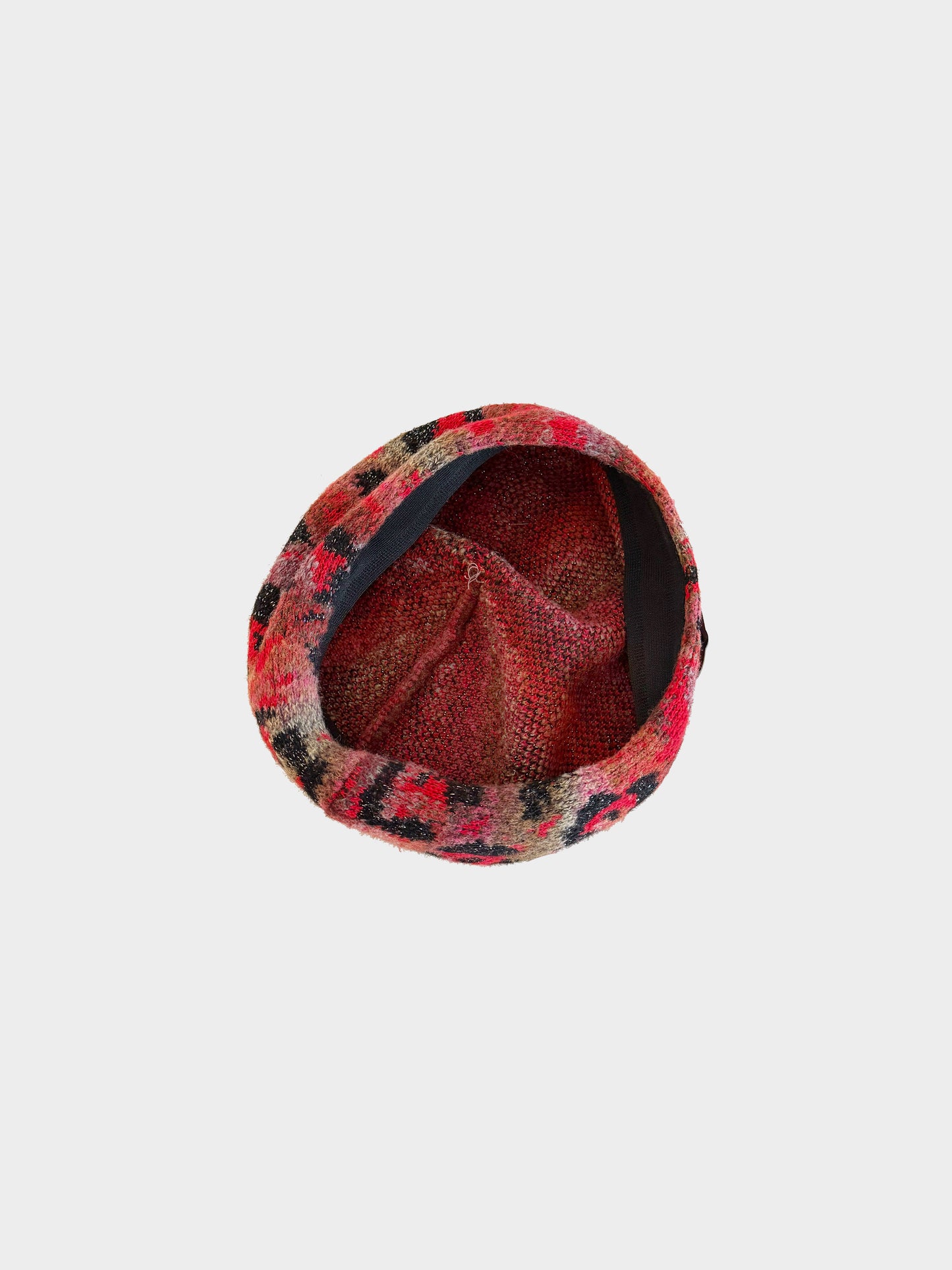 Vivienne Westwood 2000s Red Leopard Print Beret