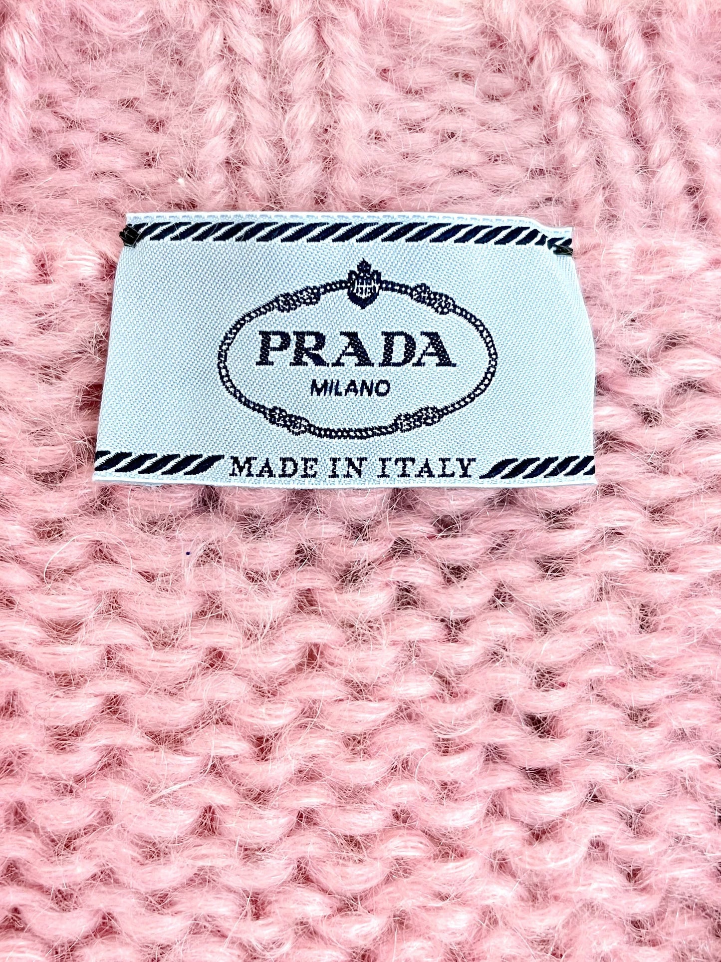 Prada 2010s Pink Oversized Mohair-Blend Sweater