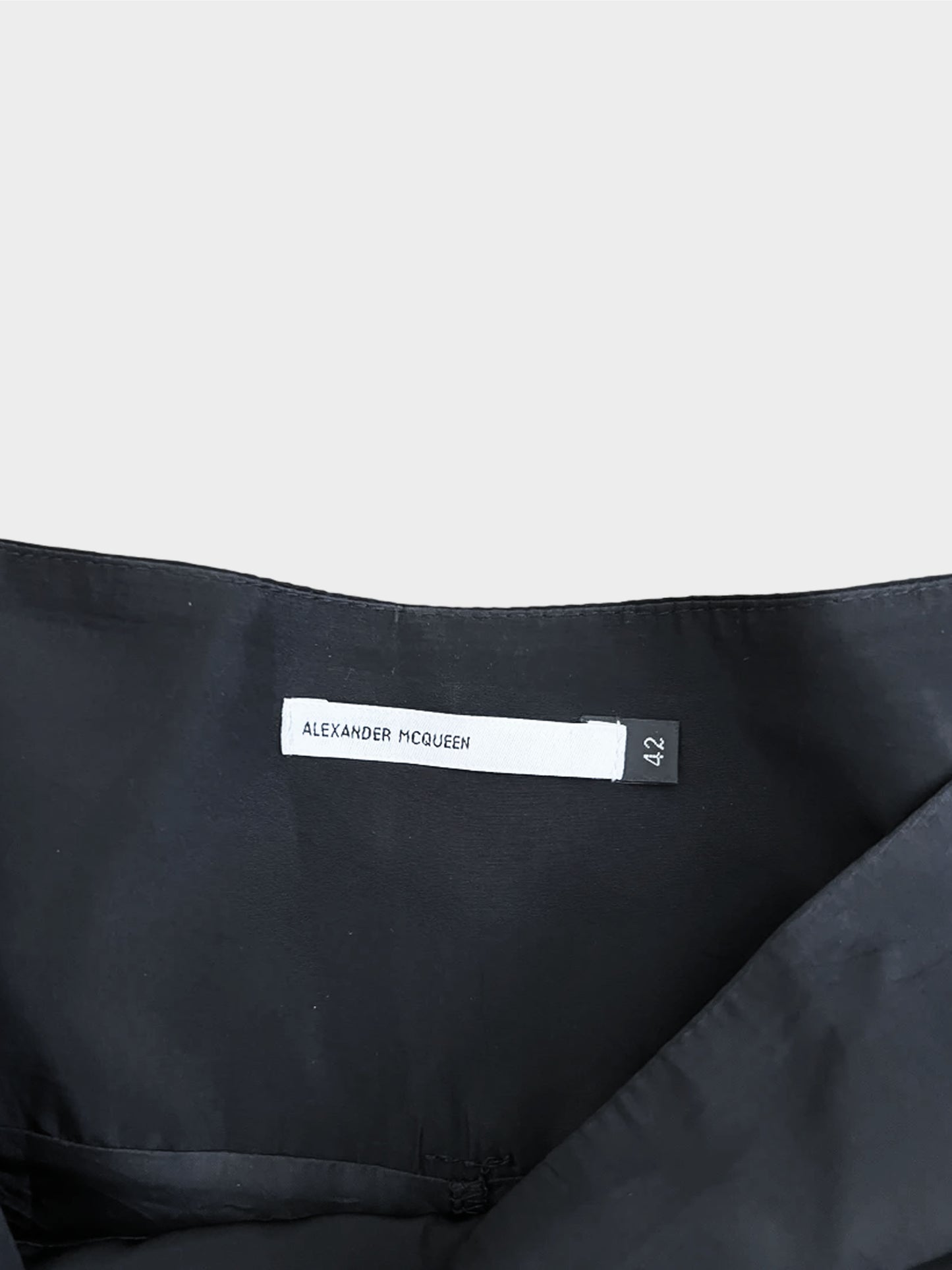 Alexander McQueen 1990s Black Double Layered Pleated Skirt