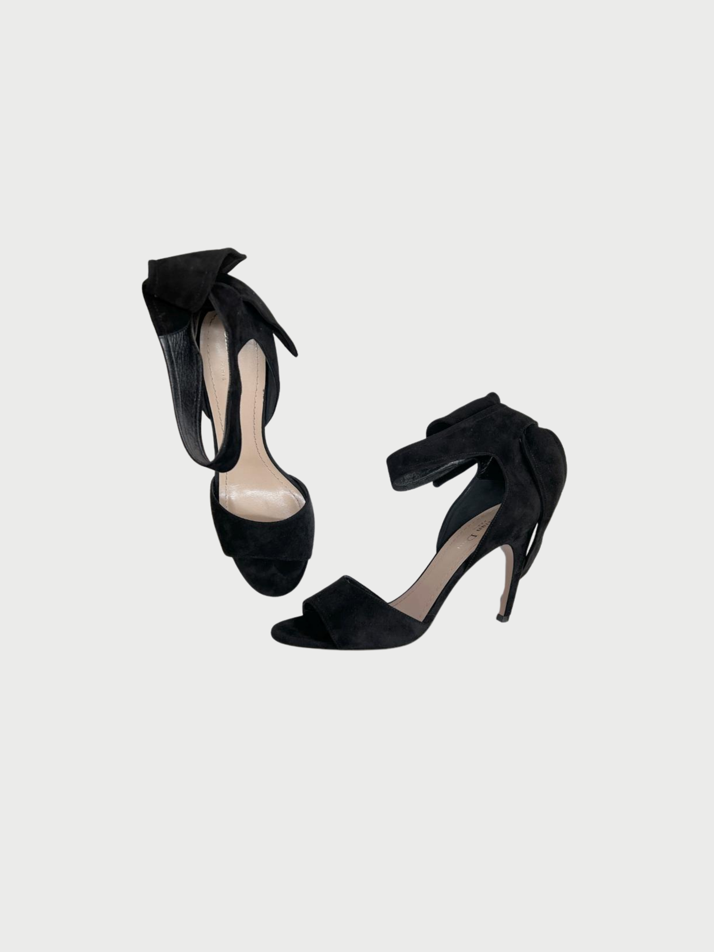 Christian Dior 2010s Black Suede La Belle D Heels