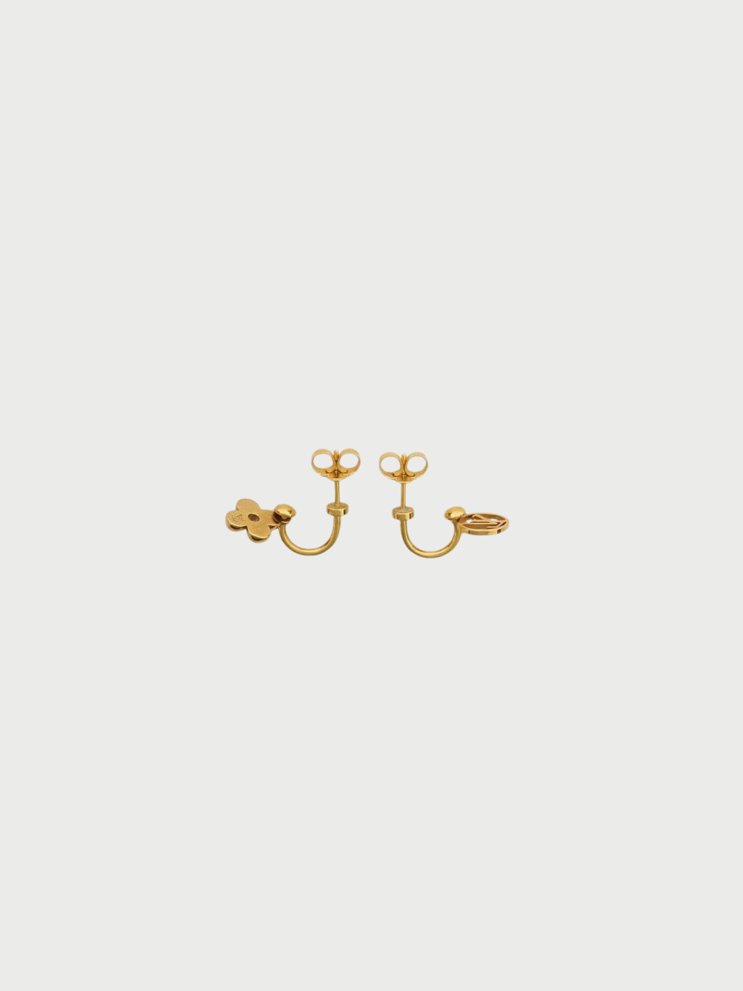 Louis Vuitton 2000s Gold Plated Blooming Earrings