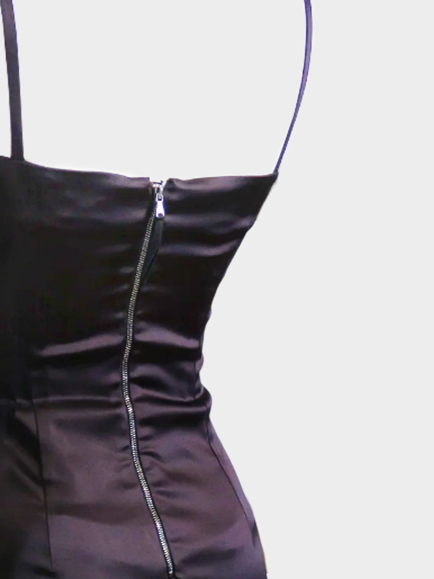 Dolce and Gabbana D&G 2000s Dark Purple Satin Midi Dress