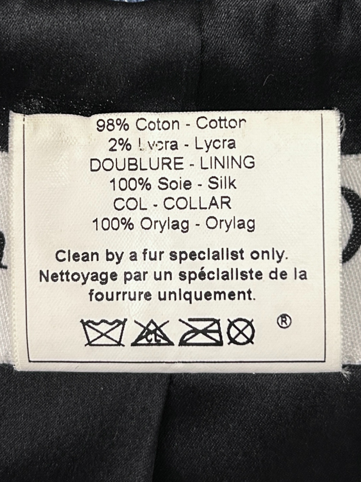 Christian Dior 2001 Galliano Denim Trompe l’Oeil Fur Collar Jacket