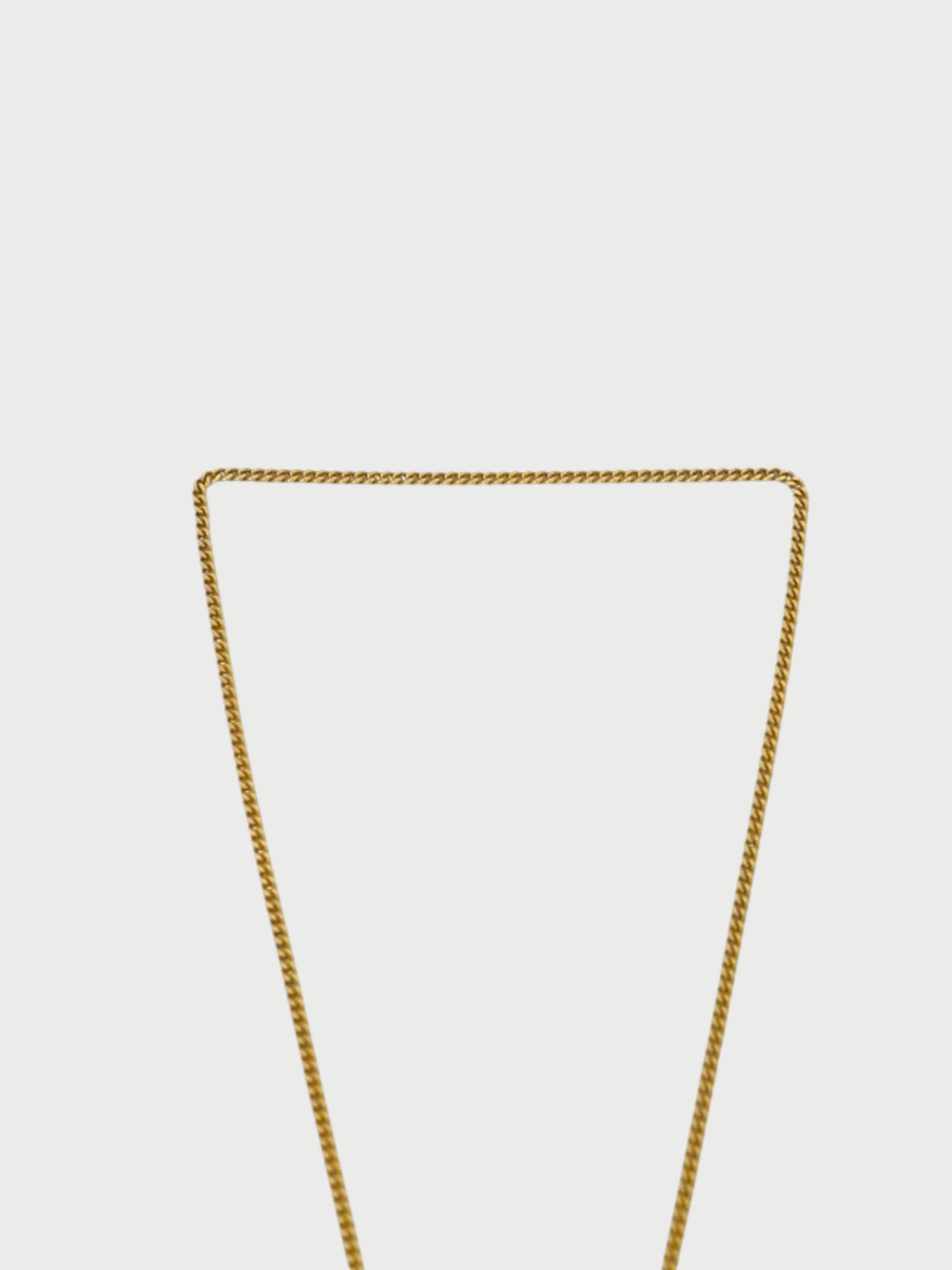 Loewe 2013 Gold Plated Metal Anagram Necklace