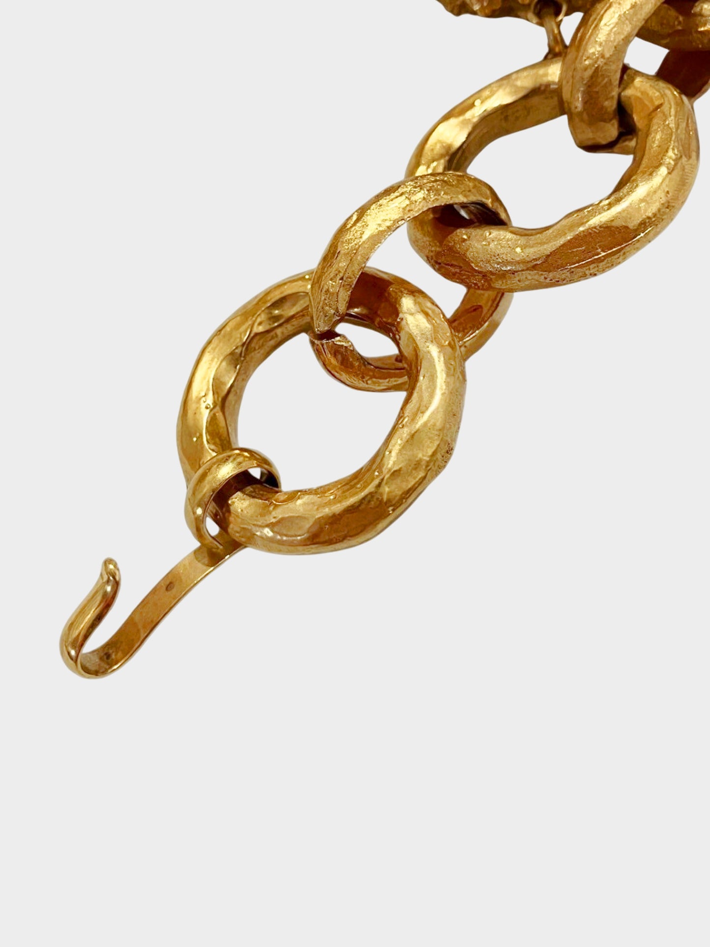 Chanel Cruise 1993 Gold Chunky Chain Link Charm Belt