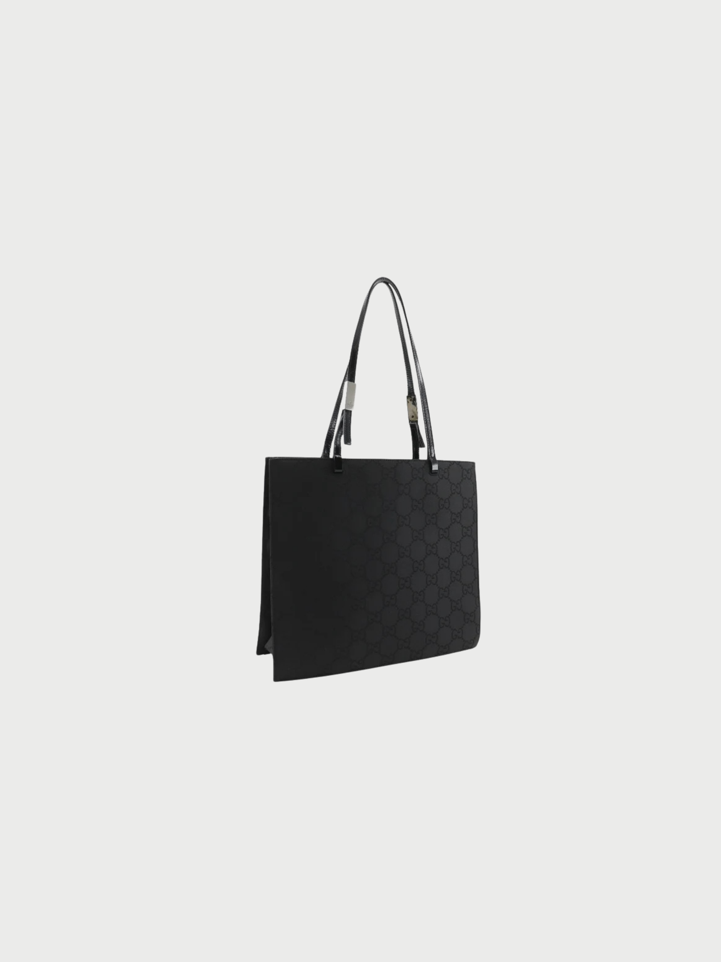 Gucci 2000s Black GG Canvas Tote Bag