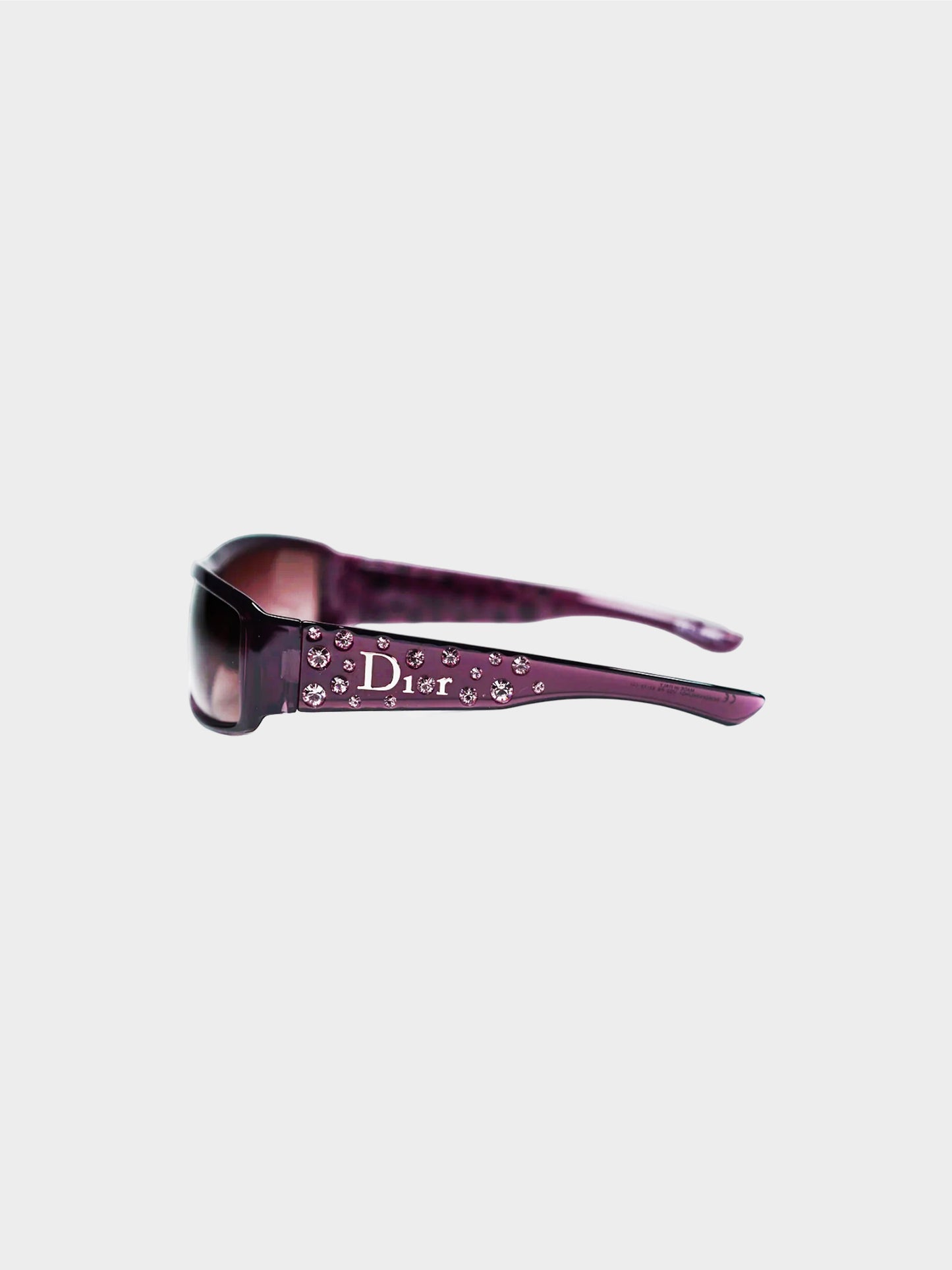 Christian Dior by John Galliano 2000 Purple Sparkling 2 Sunglasses