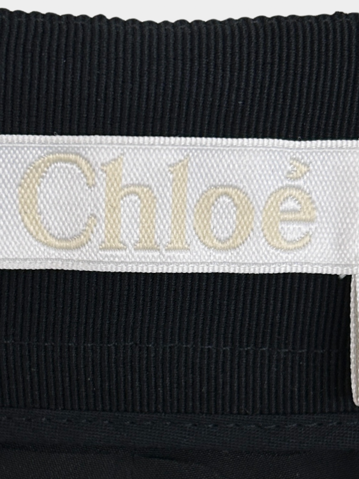 Chloé 2000s Taupe Metallic Acetate Silk Straight Leg Pants