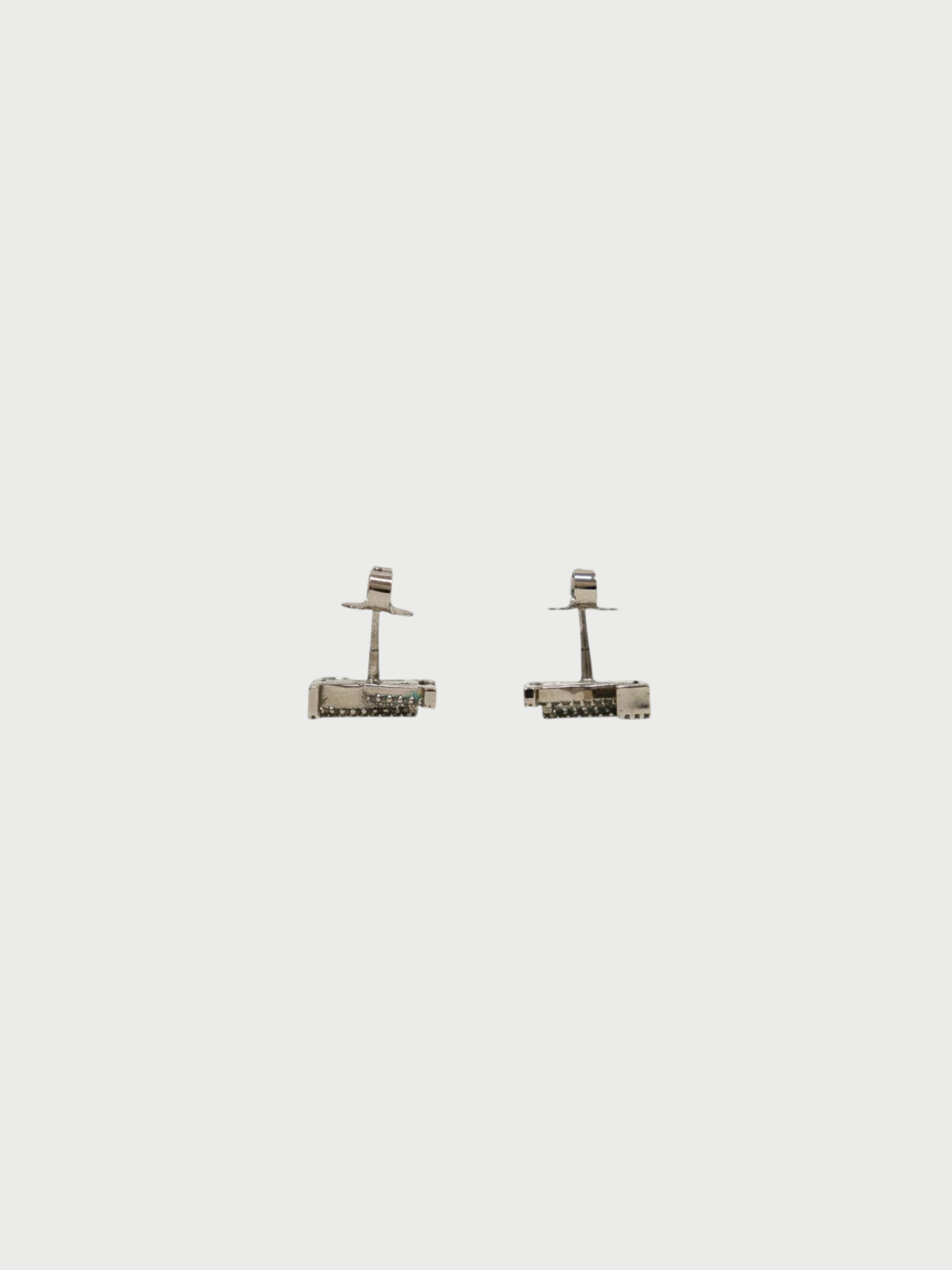 Louis Vuitton 2010s LV Iconic Strass Silver Rhinestone Earrings