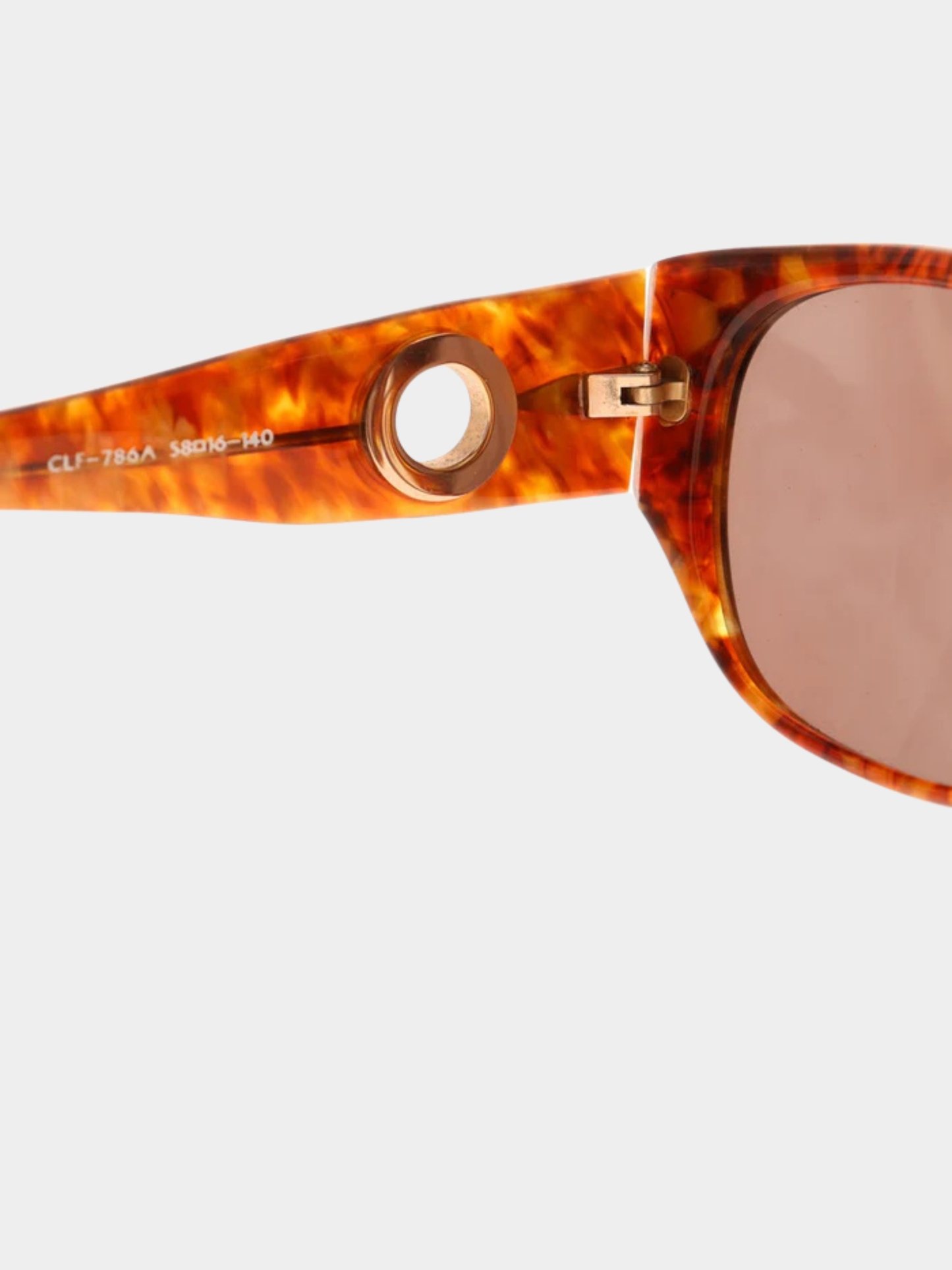 Celine 2000s Brown Plastic CLF-786A Sunglasses