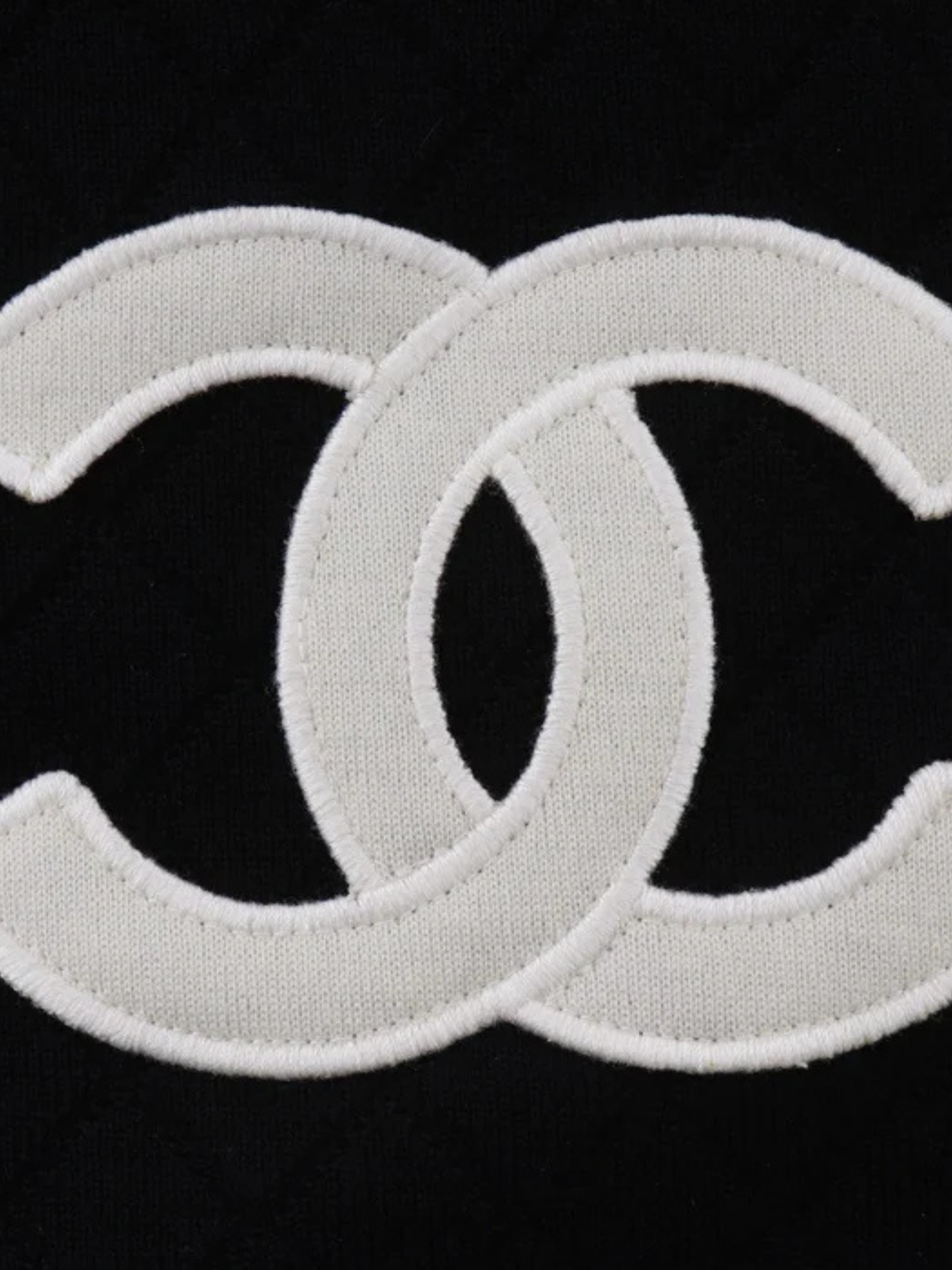 Chanel 2005 Black Wool Cambon Line Scarf