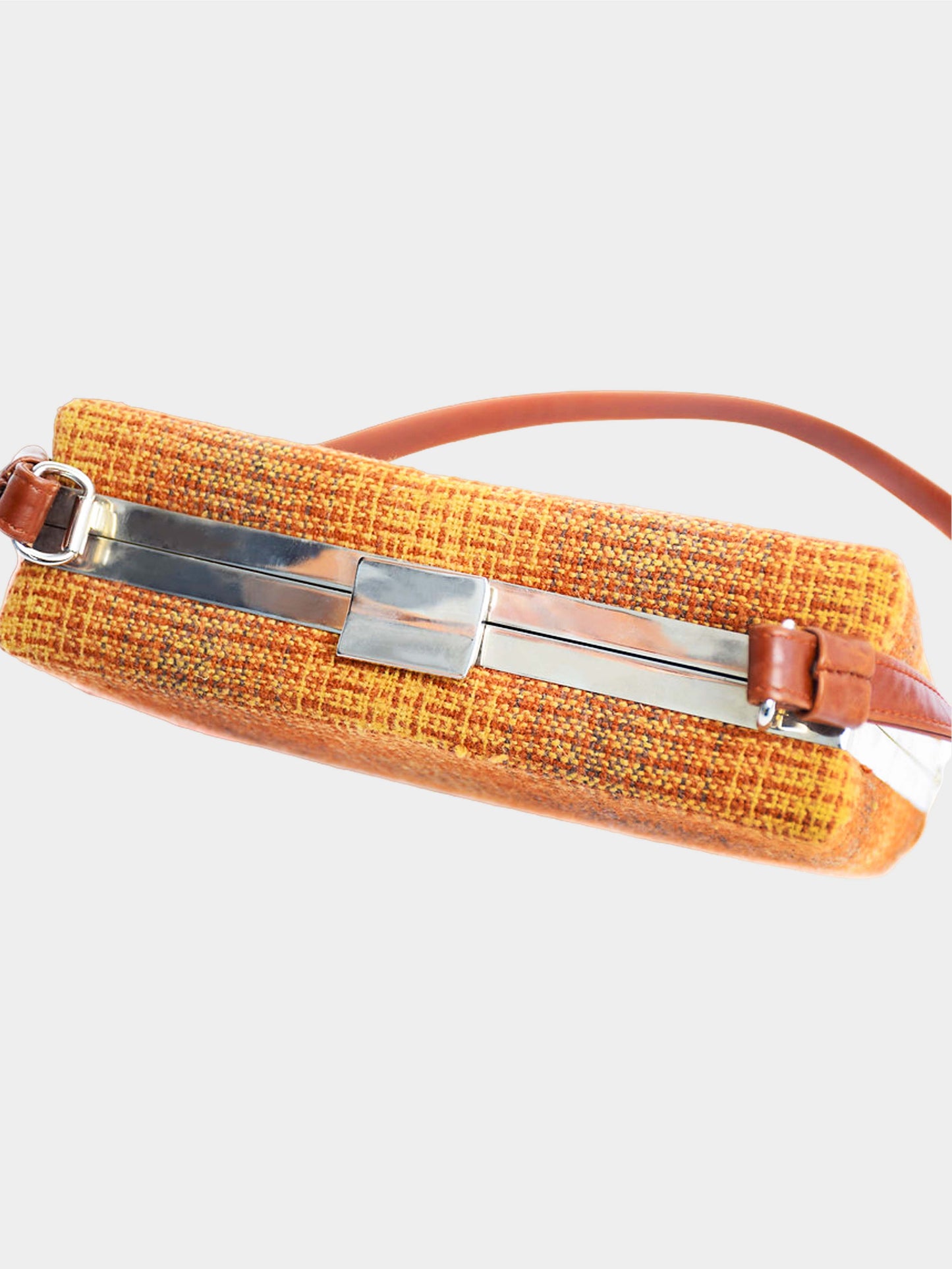 Miu Miu FW 1995 Orange Tweed Box Bag