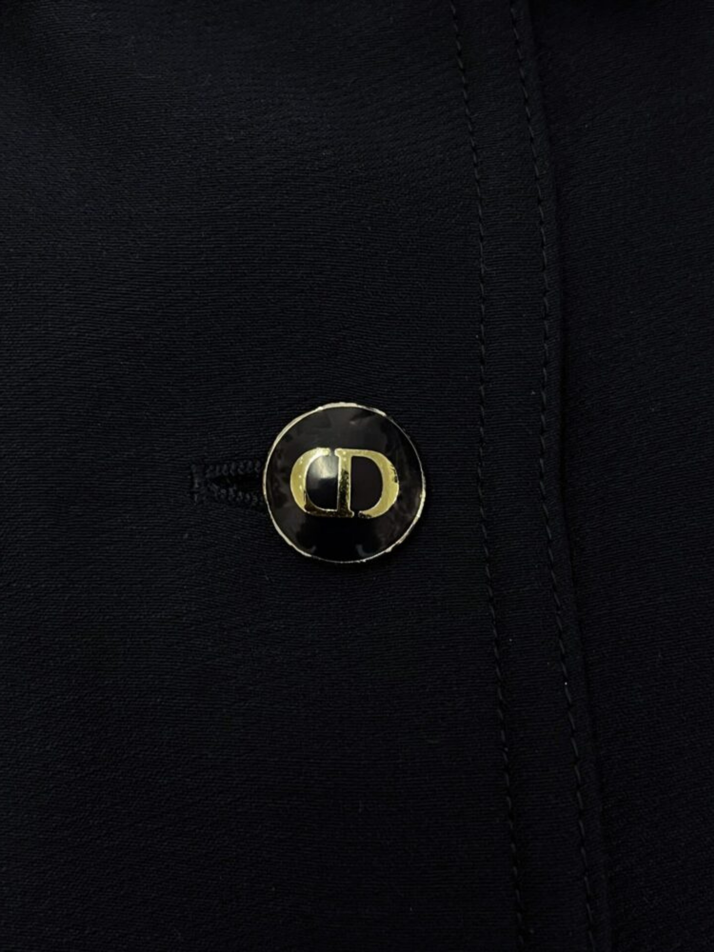 Christian Dior 2020s Navy Wool Silk Cropped Jacket