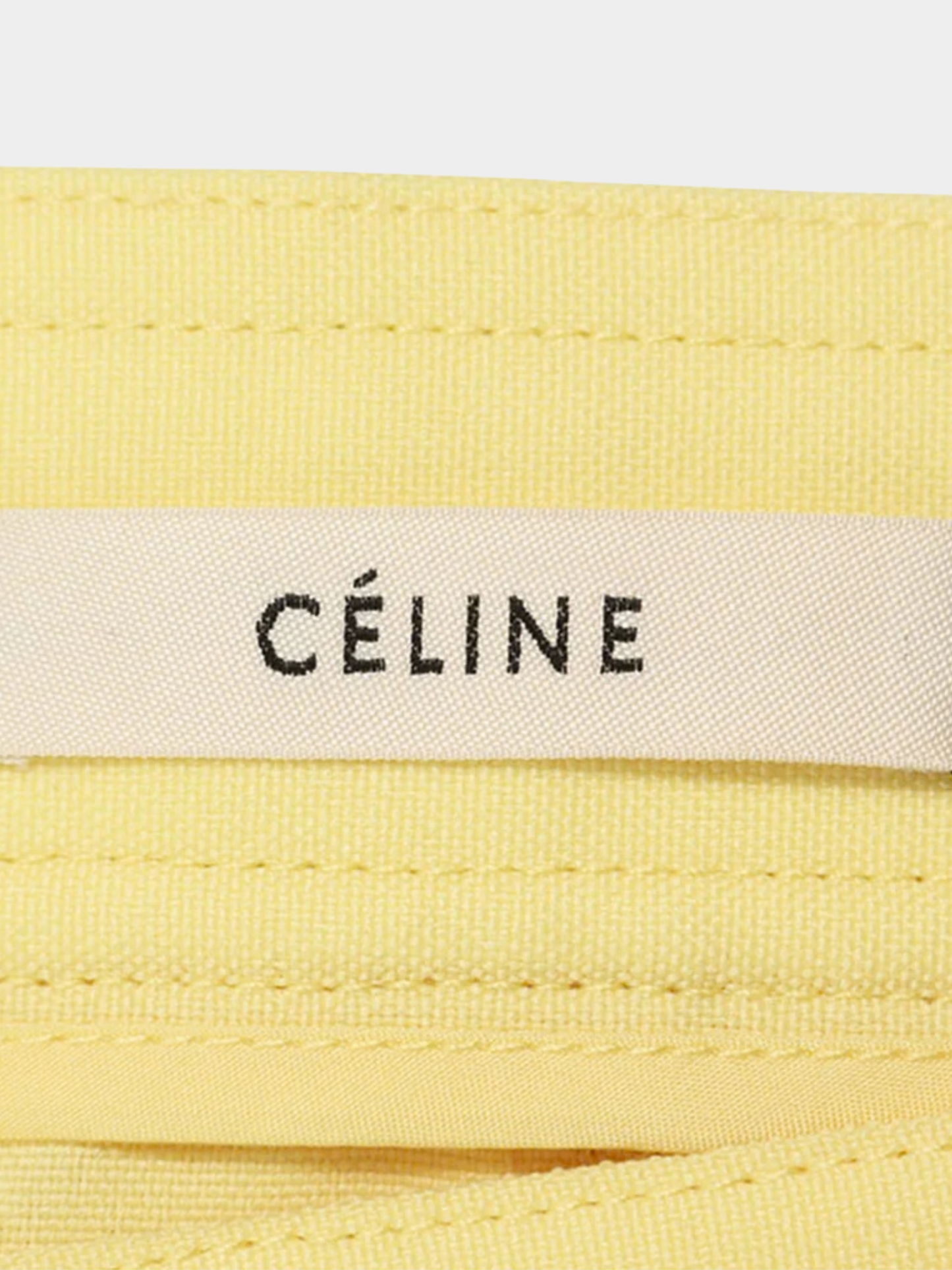 Celine By Phoebe Philo SS 2018 Yellow Polyester Skirt