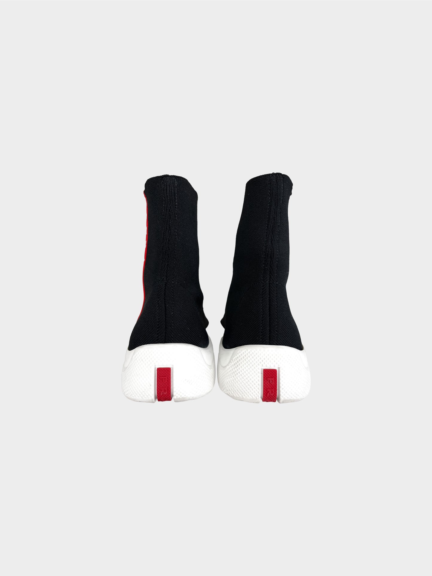Prada Sport 2010s Black High Top Sock Sneakers