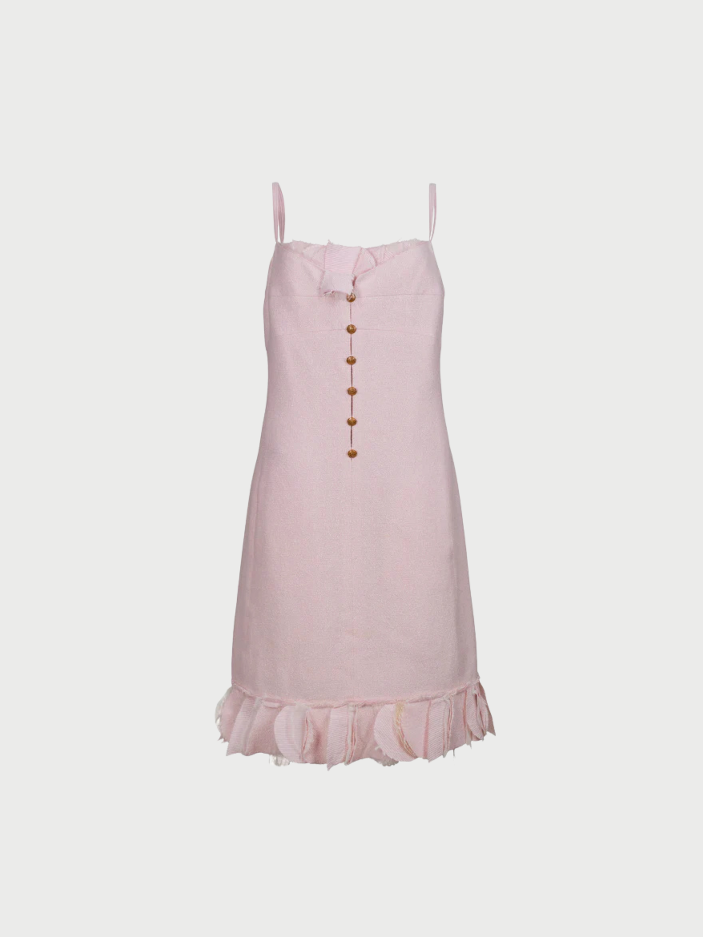 Chanel 2000s Pink Tweed Dress Jacket Set