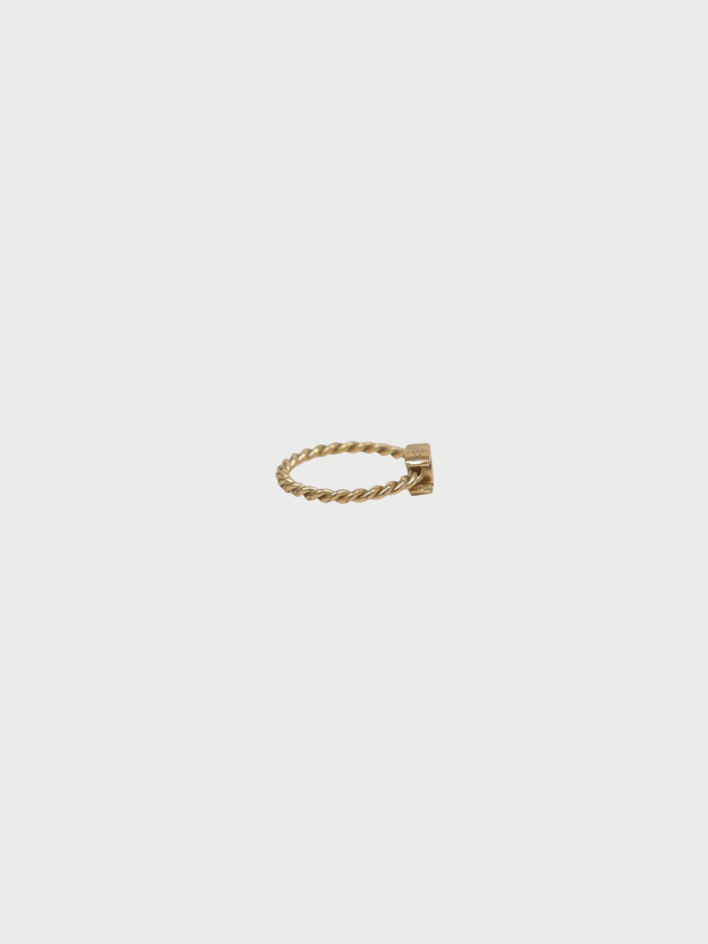 Chanel 2011 Gold Plated Metal Coco Ring