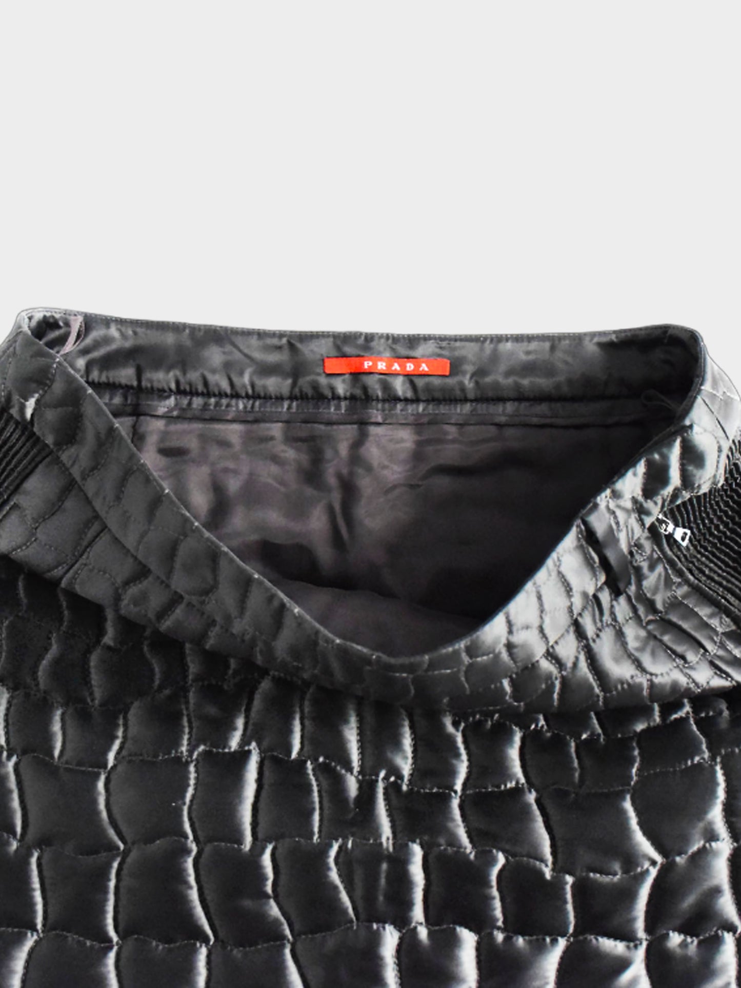 Prada 2000s Quilted Nylon Skirt