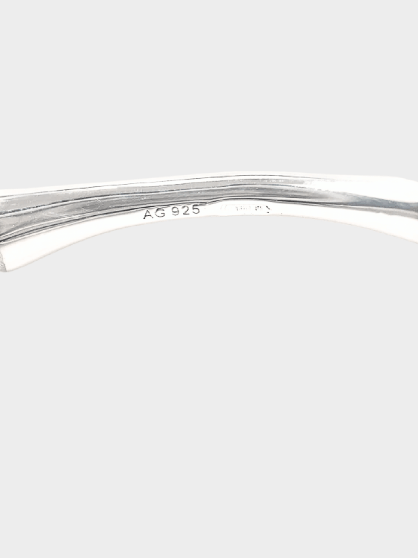 Gucci 2000s Sterling Silver Bamboo Hoop Earrings
