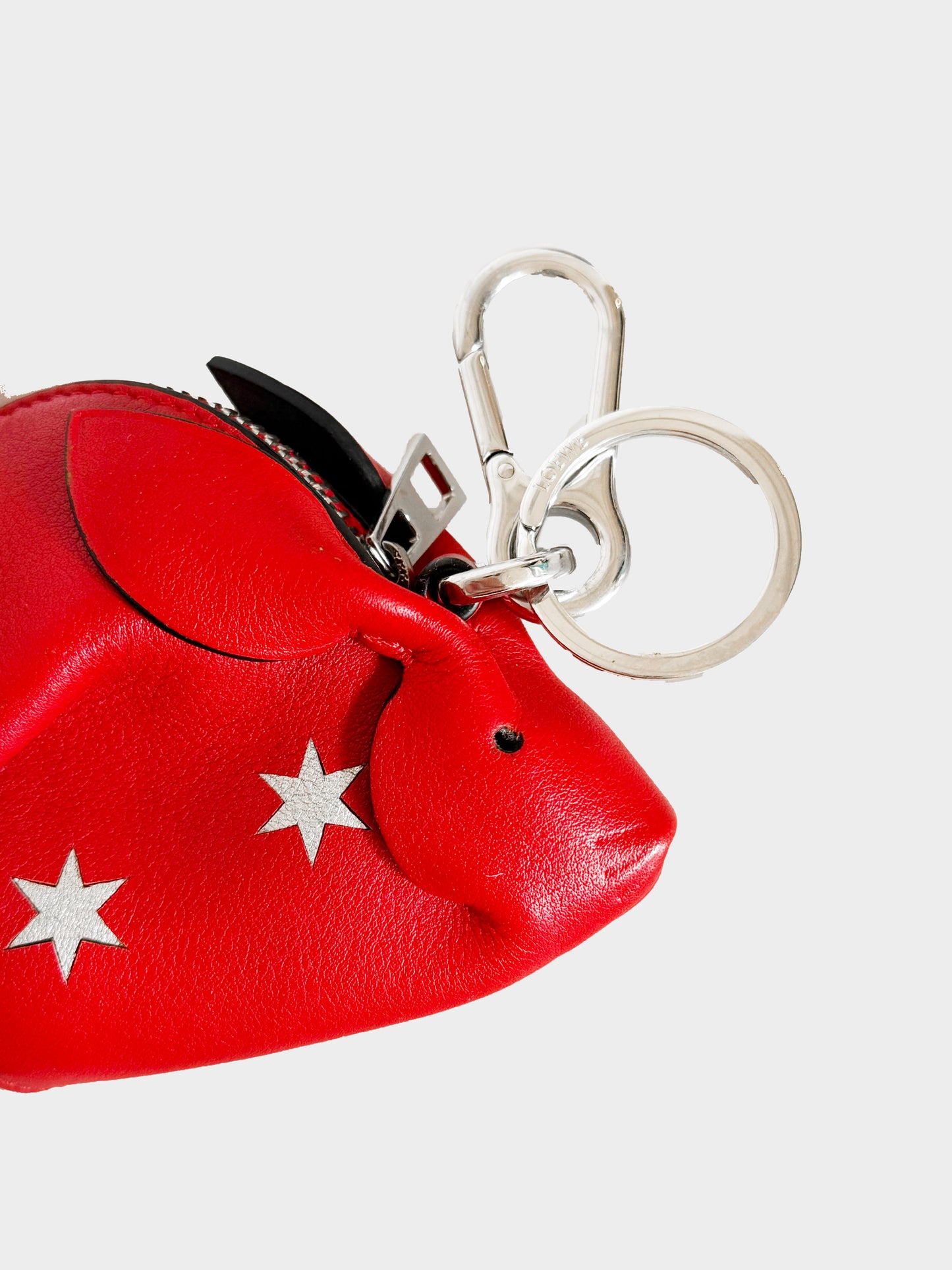 Loewe FW 2019-2020 Red Leather Bunny Charm