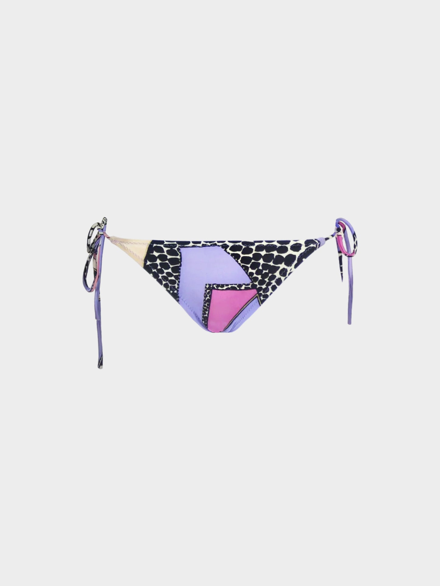 Roberto Cavalli 2000s Purple Cheetah Print Two-piece Swimsuit