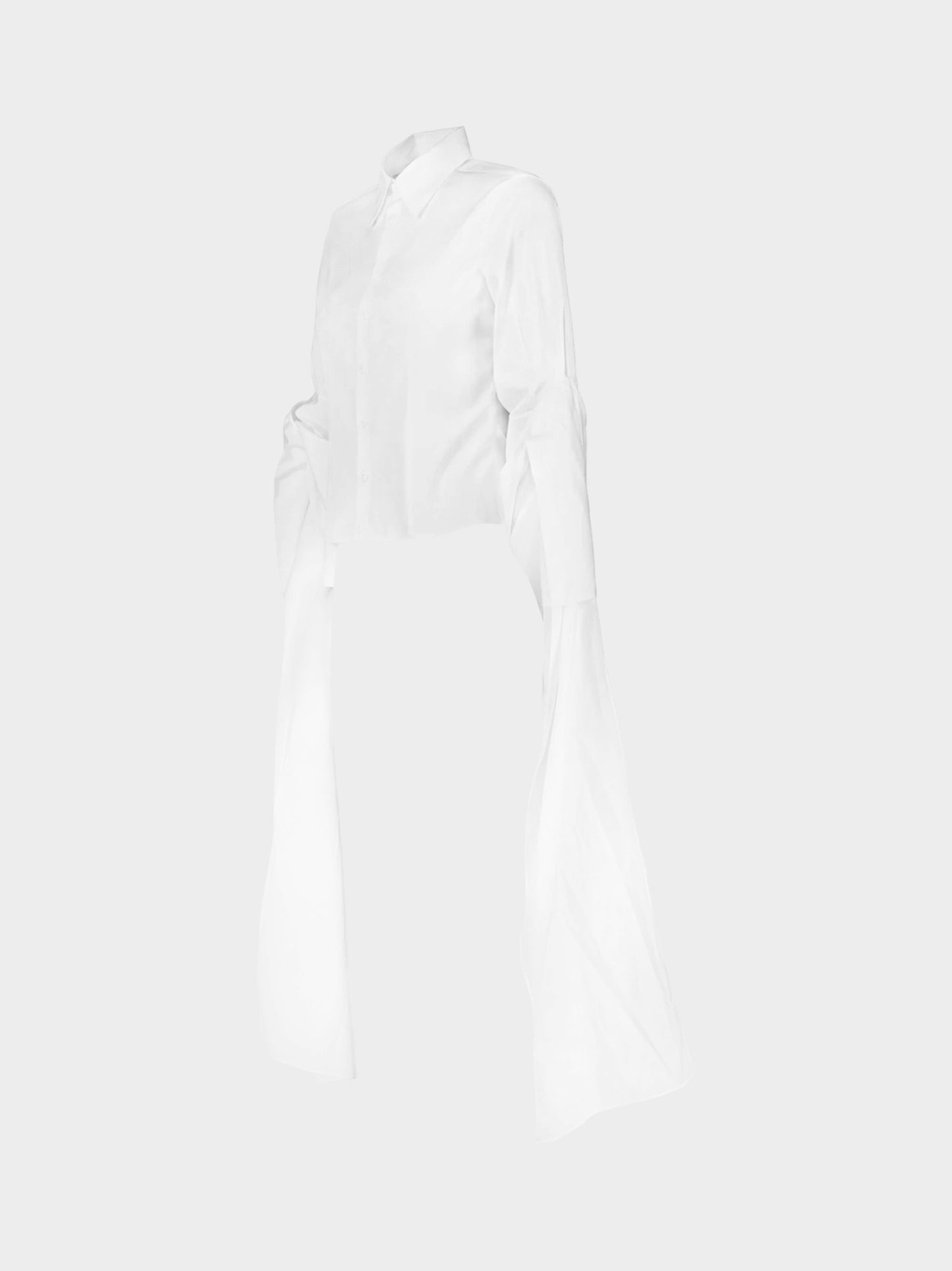 Jean Paul Gaultier 2000s White Long Sleeved Cotton Shirt