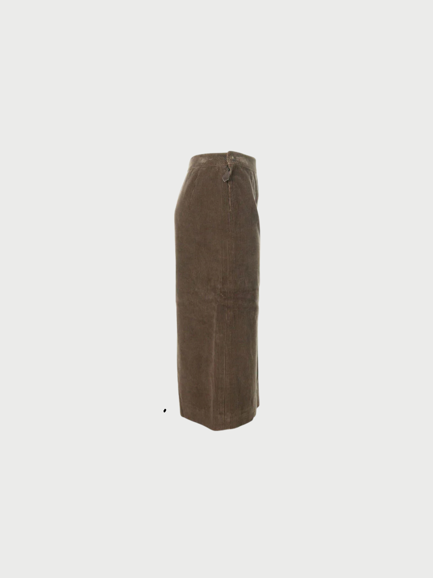 Hermès by Martin Margiela 2000s Brown Cotton Cashmere Skirt
