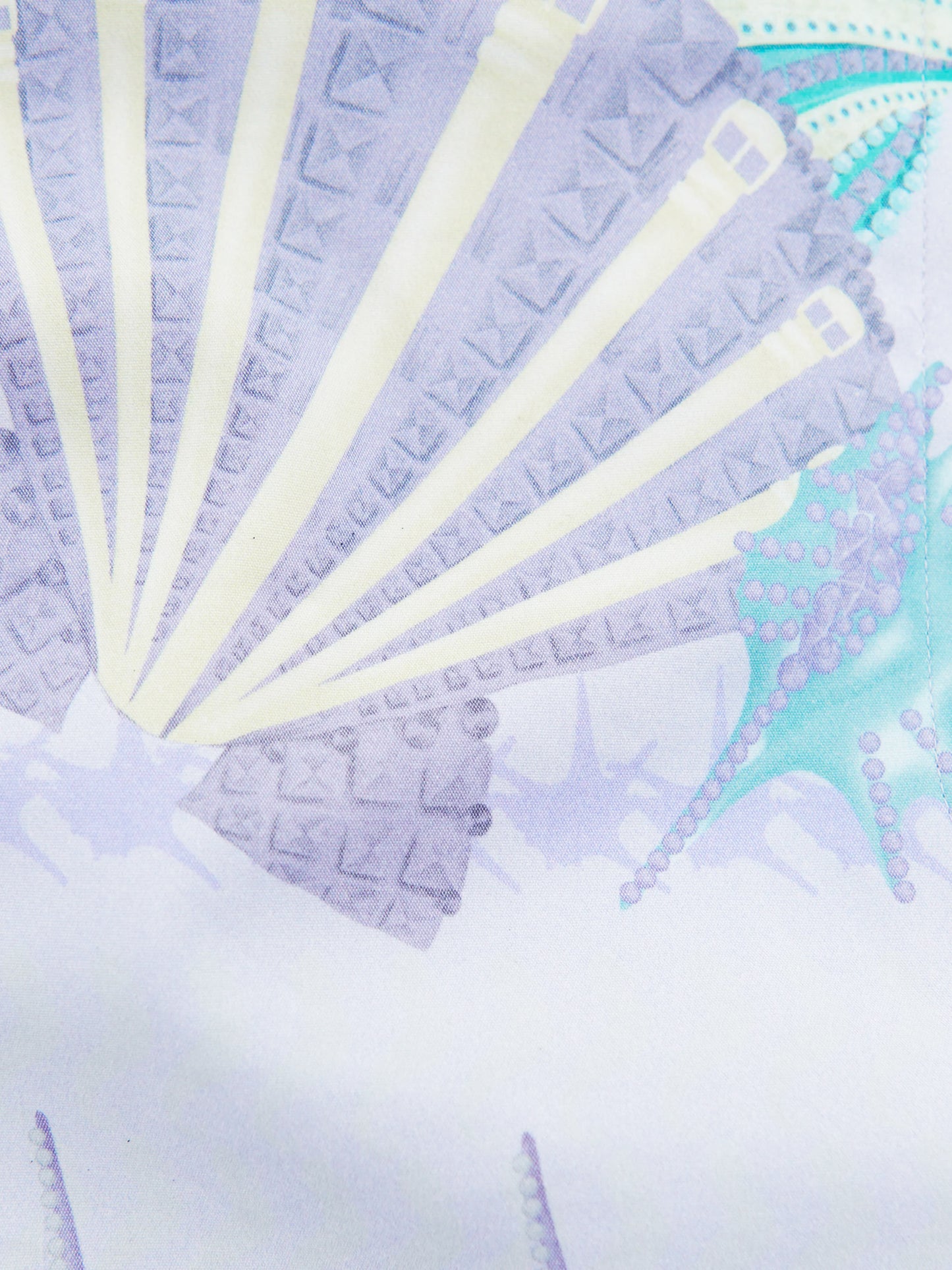 Gianni Versace SS 2012 Lavender Seashell Printed Shorts