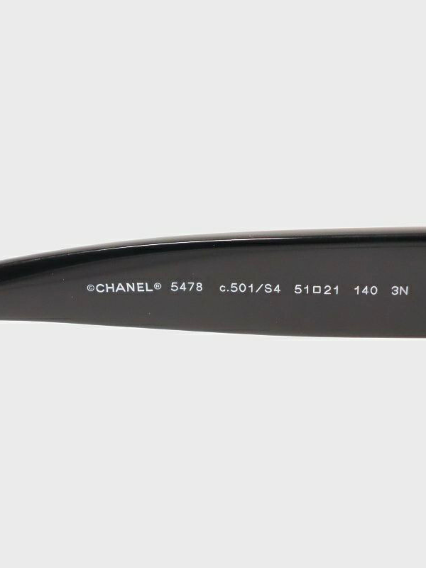Chanel 2000s Black COCO Sunglasses