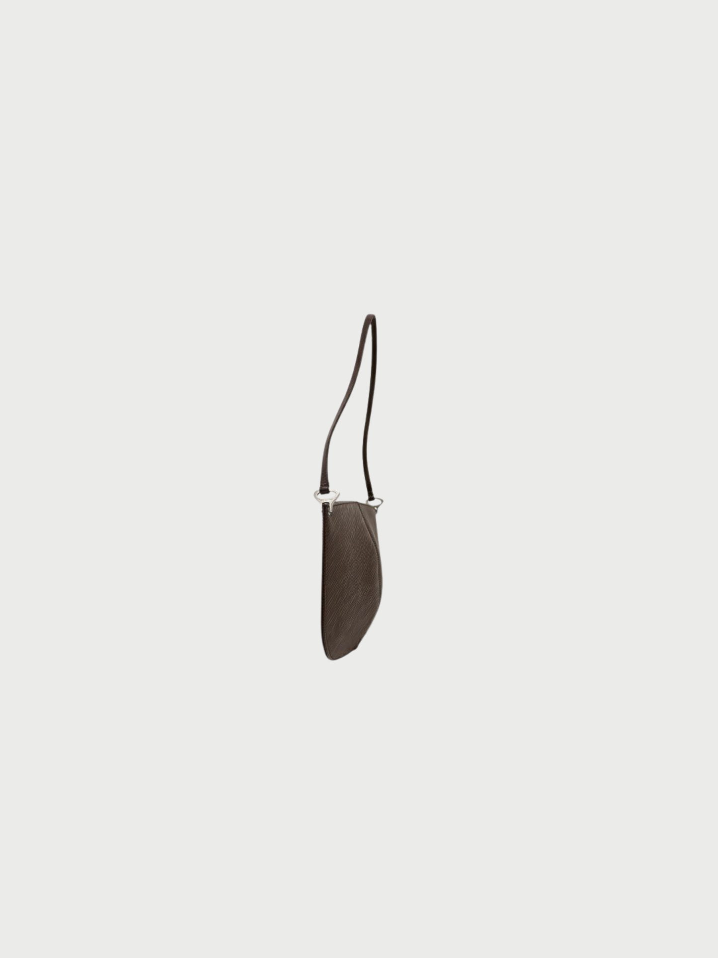 Louis Vuitton 2000s Mocha Epi Leather Pochette Demi Lune
