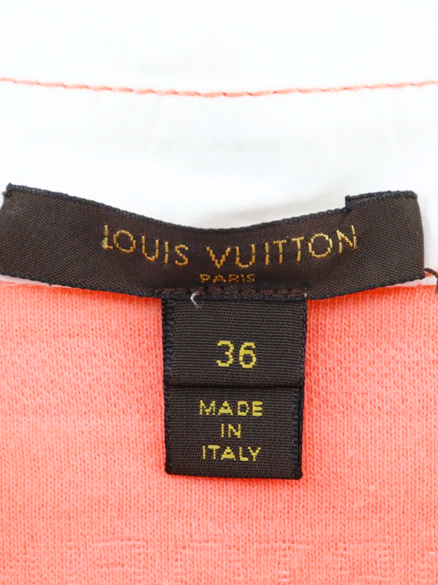 Louis Vuitton 2010s Orange Striped Polo Shirt
