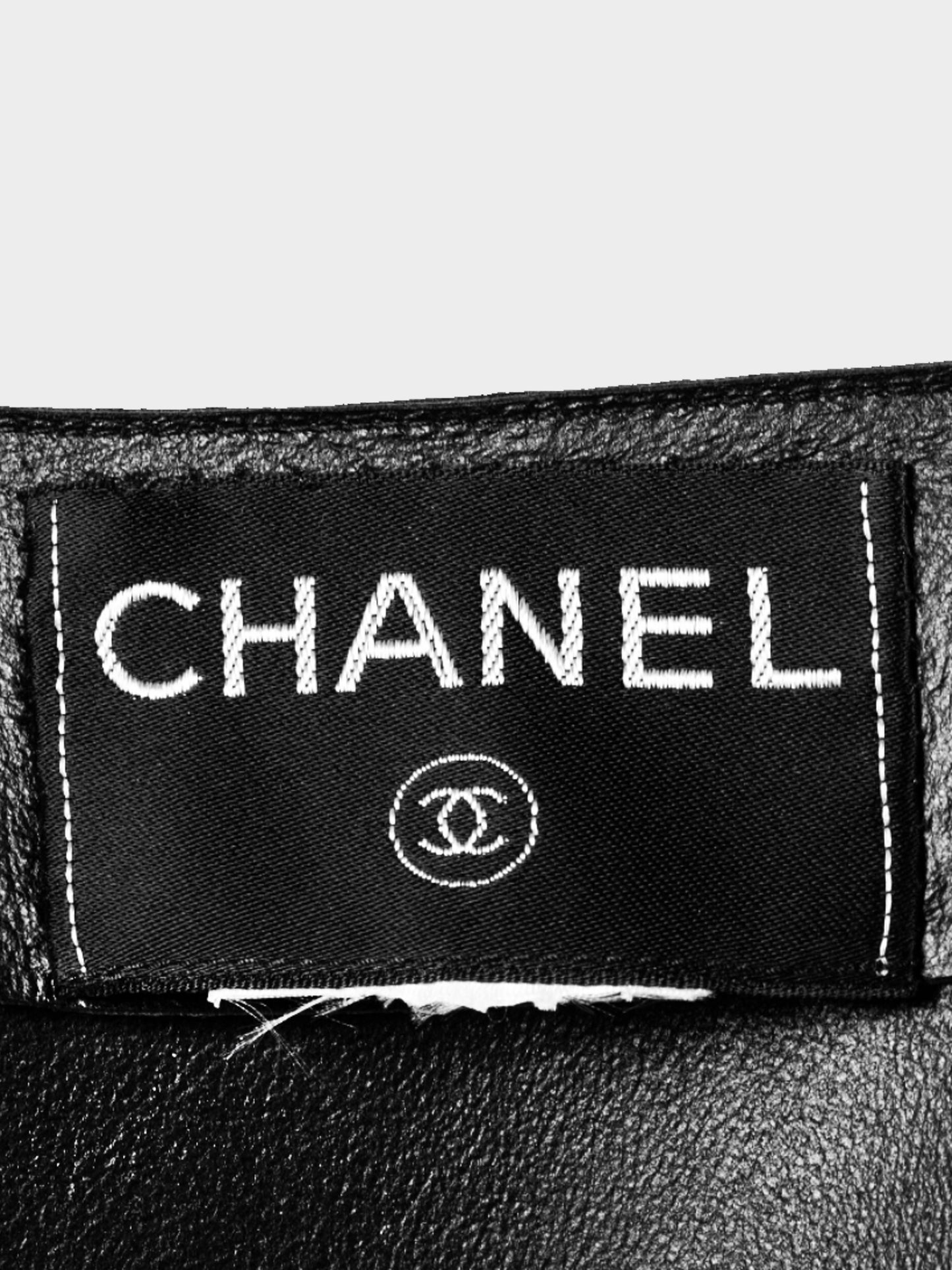 Chanel Fall 1999 Black Lambskin Leather Dress