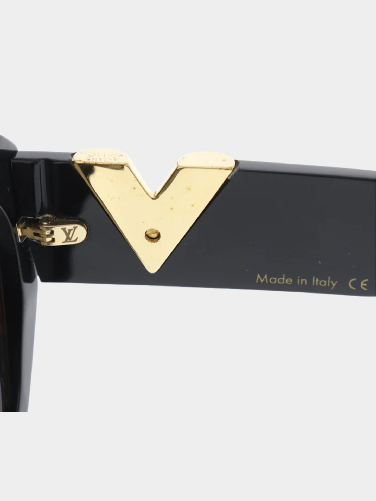 Louis Vuitton 2000s Brown Black Plastic Leopard My Fair Lady Sunglasses