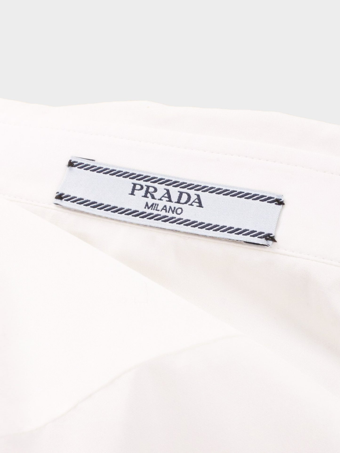 Prada SS 2013 Runway White and Red Flower Long-sleeved Shirt and Skirt Set