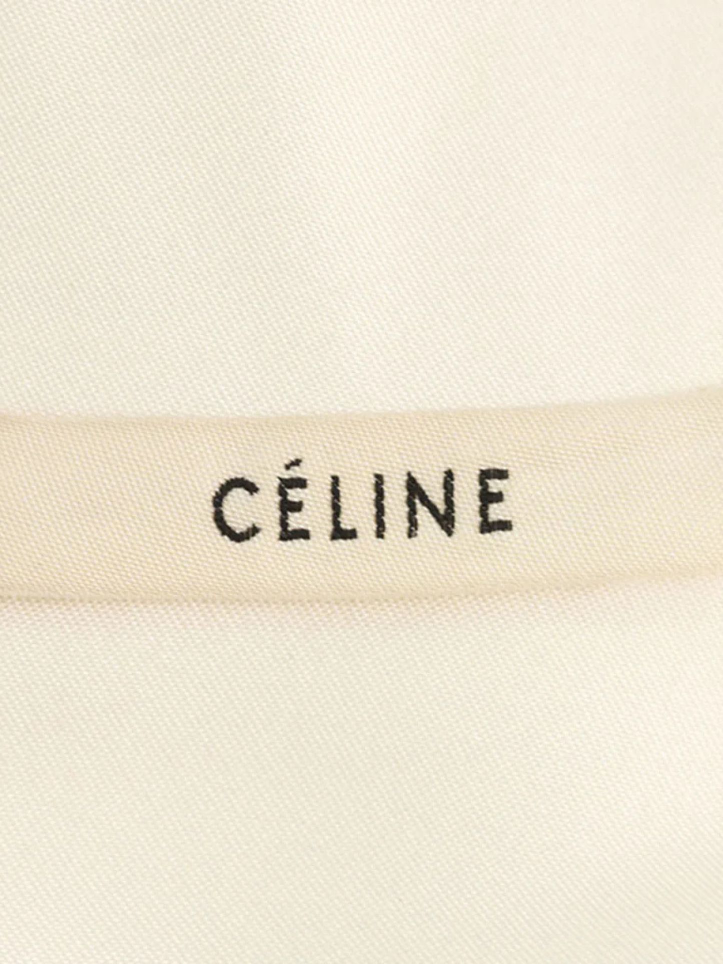 Celine by Phoebe Philo 2010s Off-White Silk Blend Dress