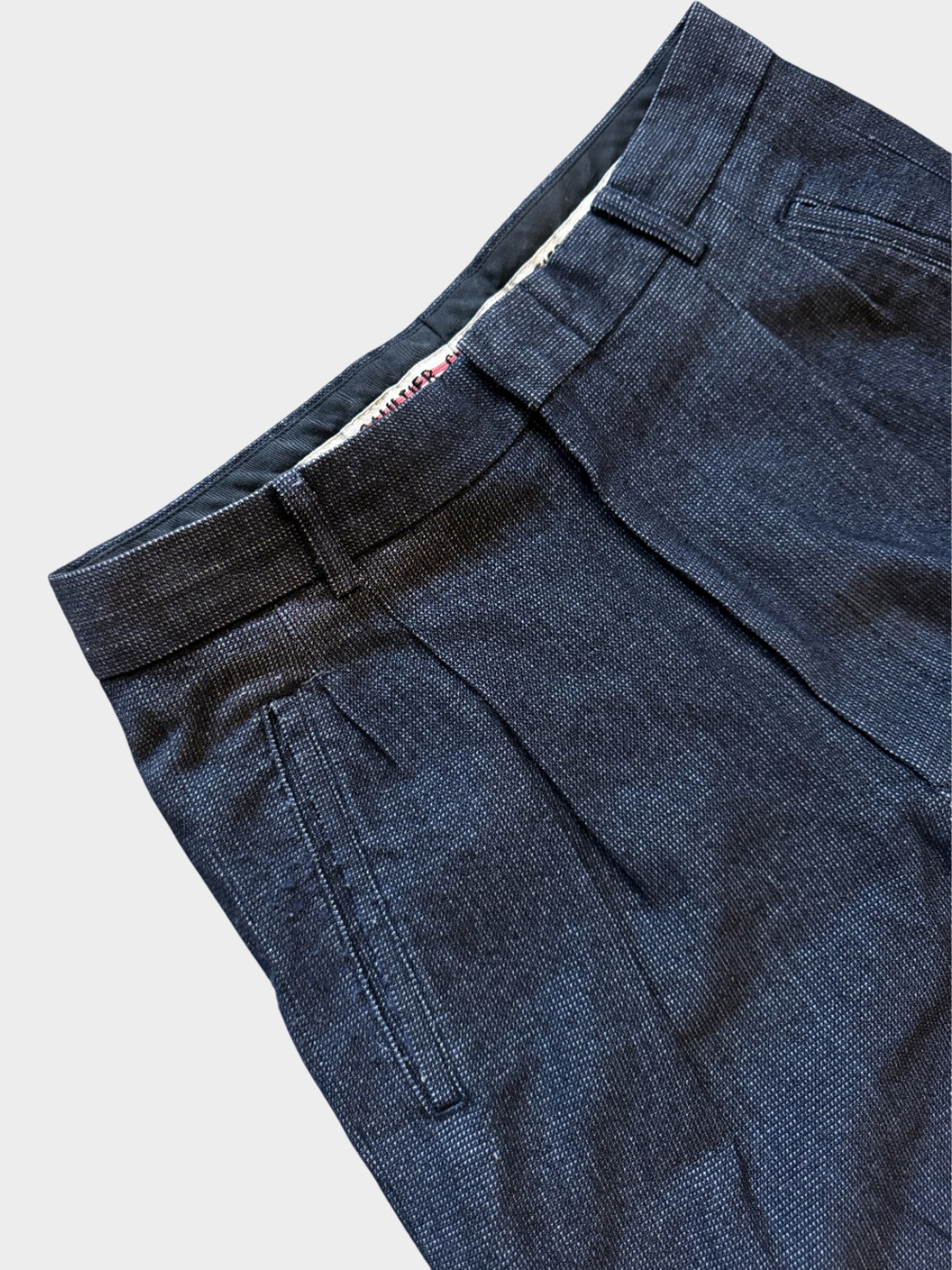 Jean Paul Gaultier 2000s Blue Wool Trousers