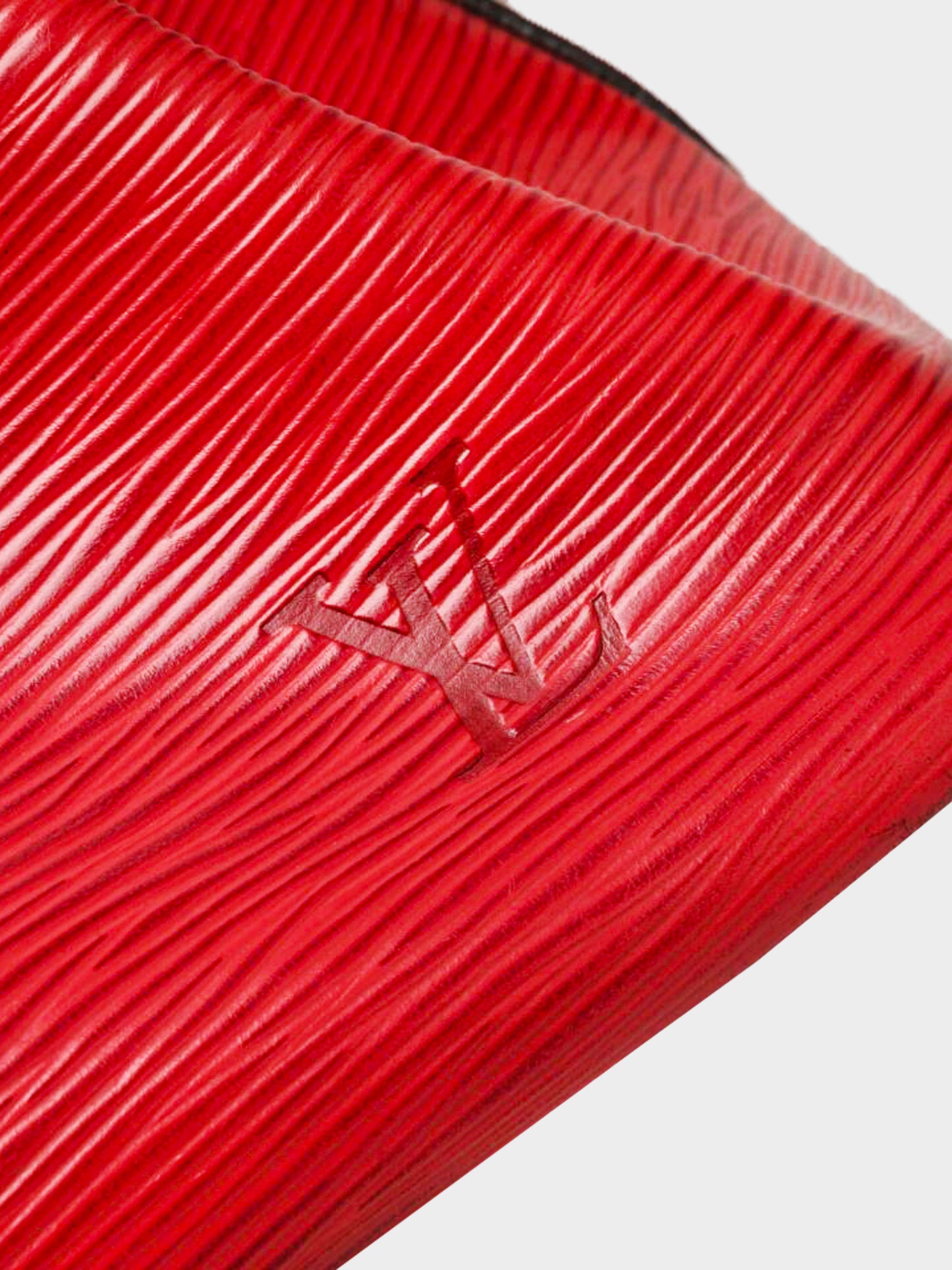 Louis Vuitton 1990s Red and Black Epi Noé Handbag