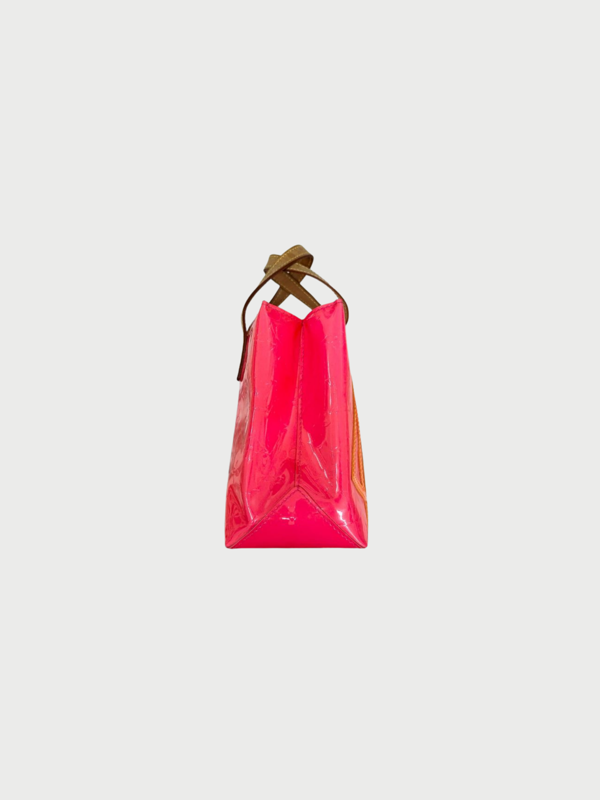 Louis Vuitton 2002 Pink Fluo Vernis Reade PM Tote Bag