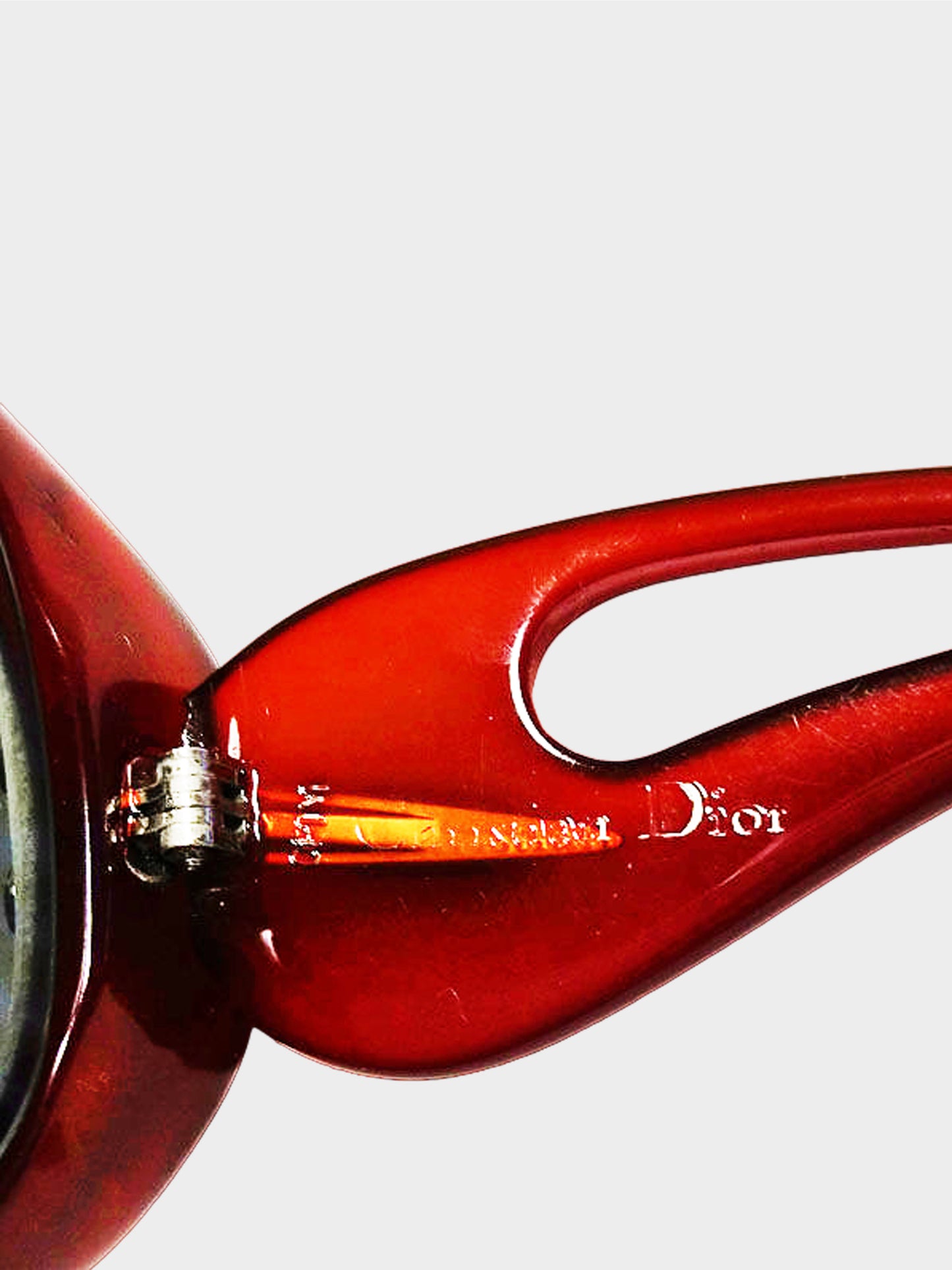 Christian Dior 1990s Rare Amber Prescription Sunglasses