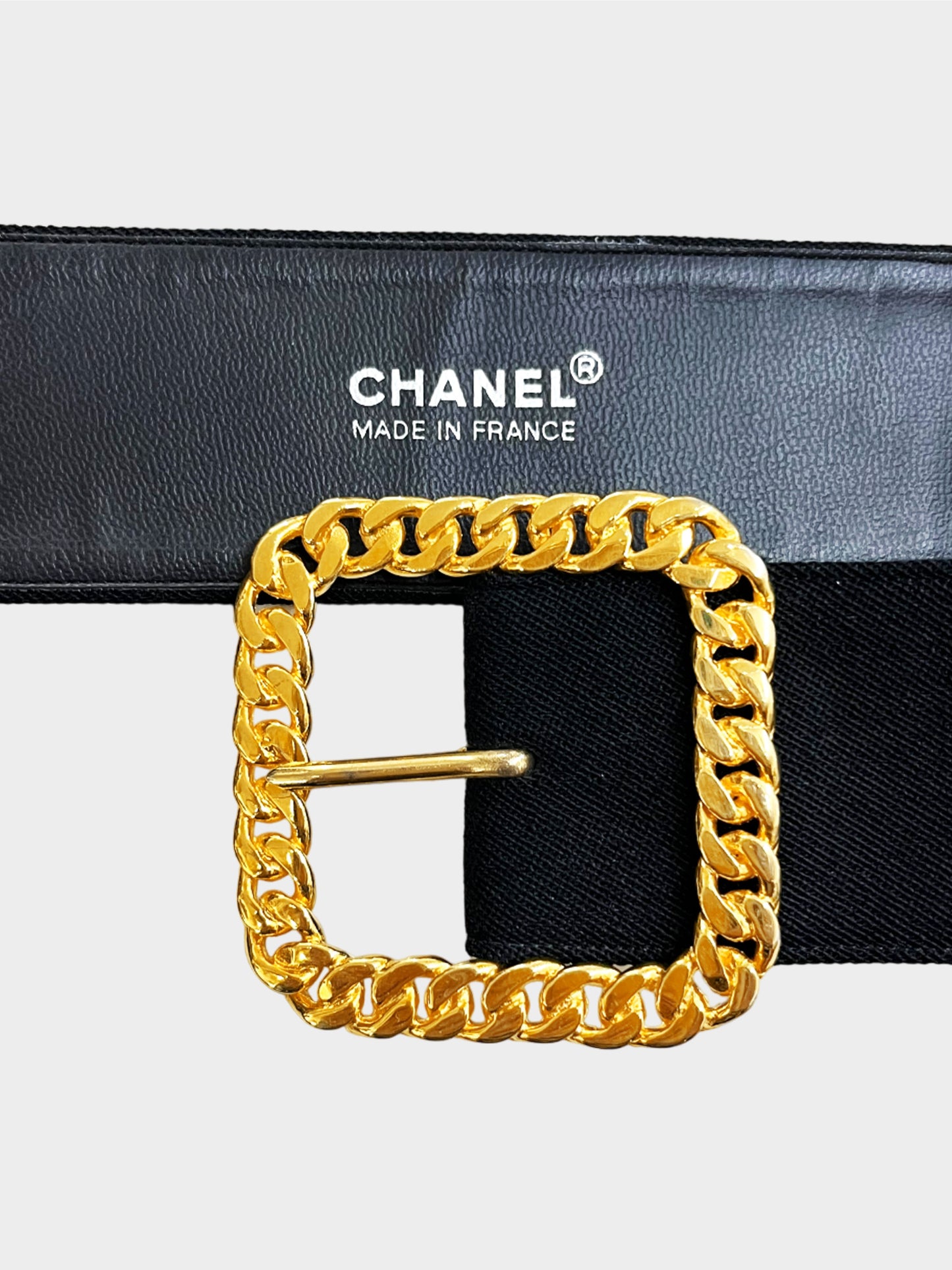 Chanel 1990s Black Wool Coat Dress with Belt