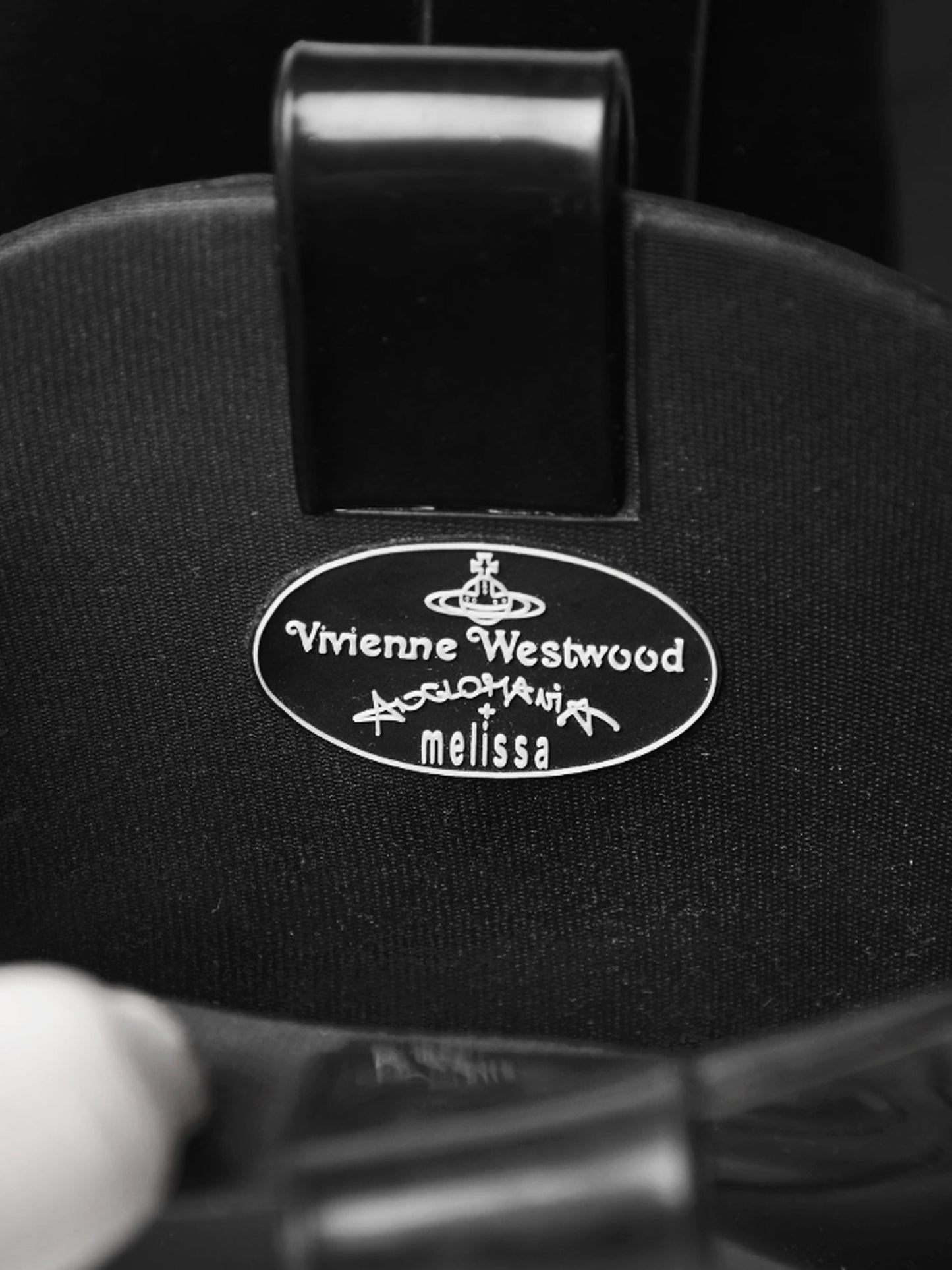 Vivienne Westwood x Melissa 2010s Anglomania Black and White Bow Cowboy Boots