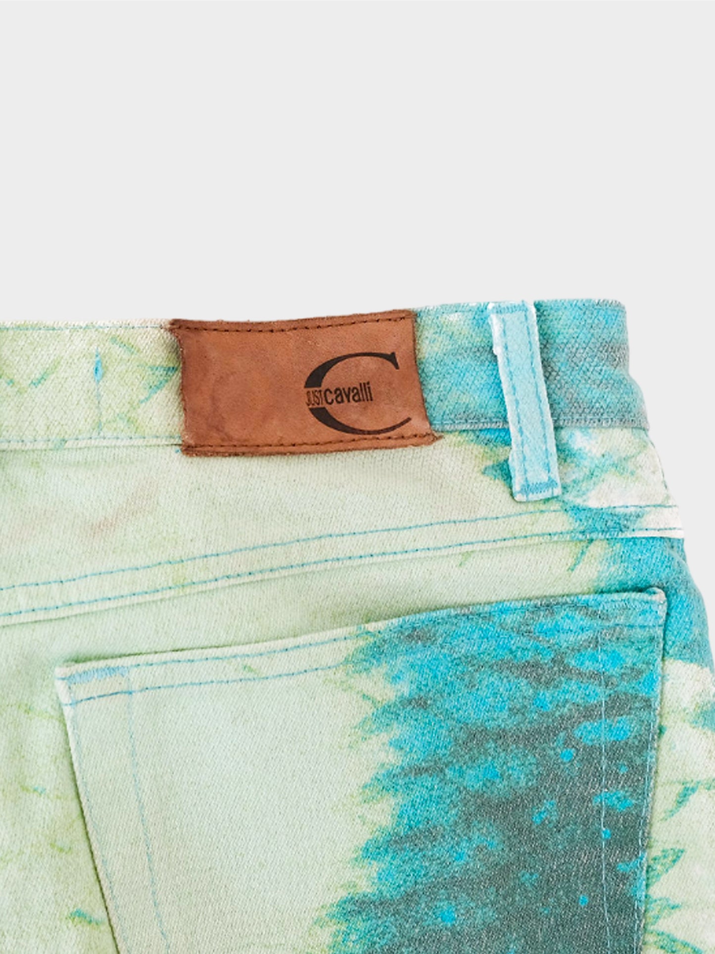 Roberto Cavalli Just Cavalli Early 2000s Python Print Pants