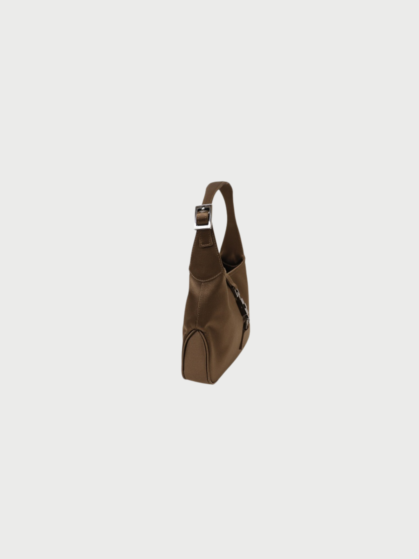 Gucci 2000s Brown Satin Jackie Mini Handbag