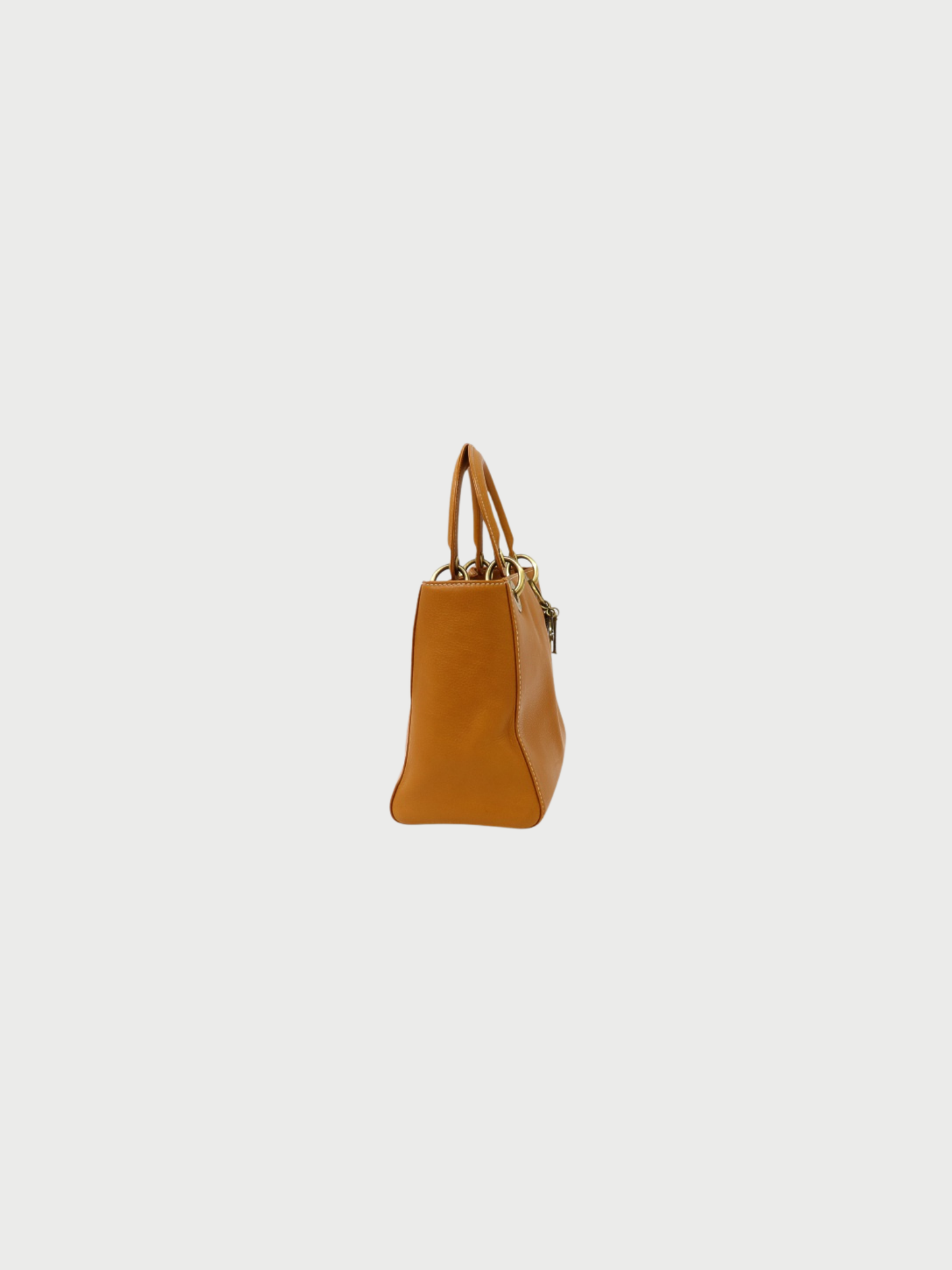 Christian Dior 2000s Camel Leather Lady Dior Handbag