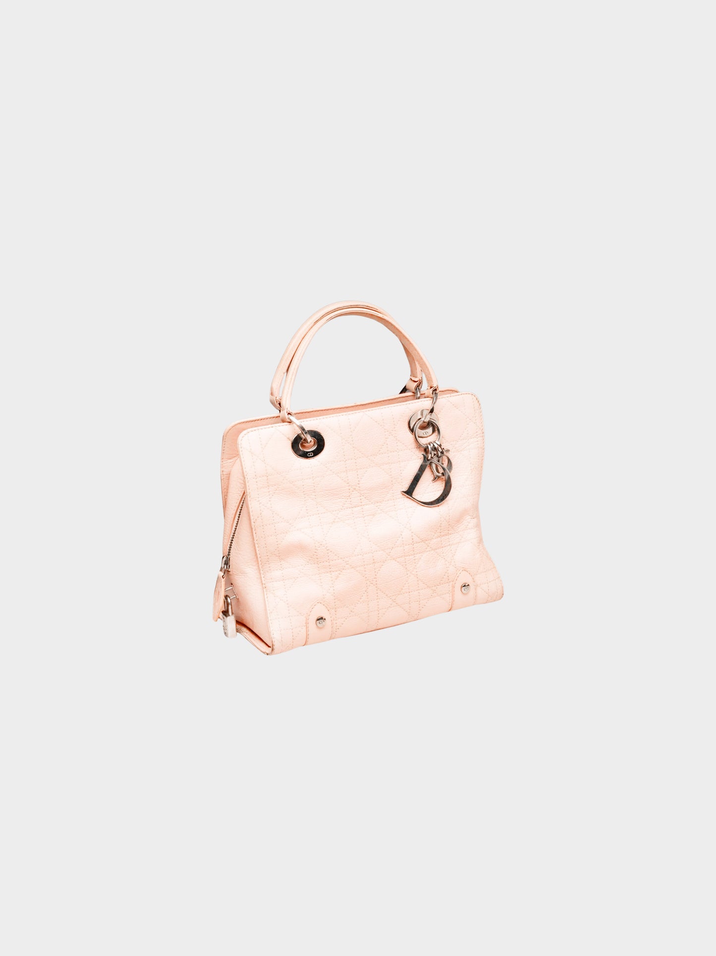 Christian Dior 2004 Baby Pink Cannage Quilt Lady Dior Bag