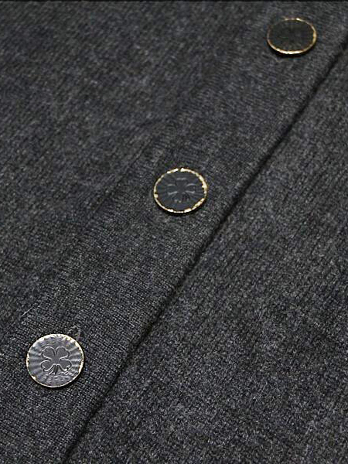 Chanel FW 1998 Dark Grey Cashmere Long Cardigan