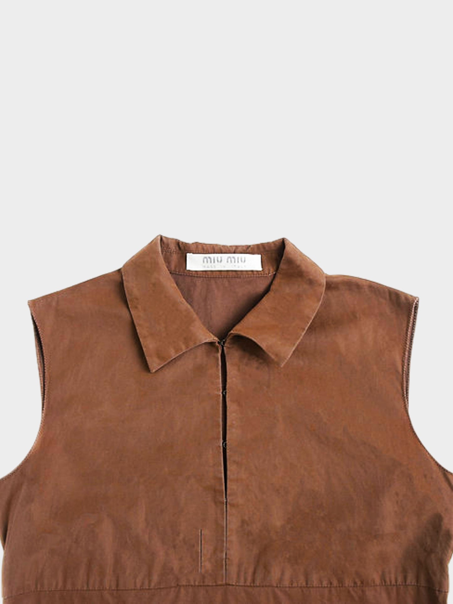 Miu Miu SS 1999 Brown Polo Dress