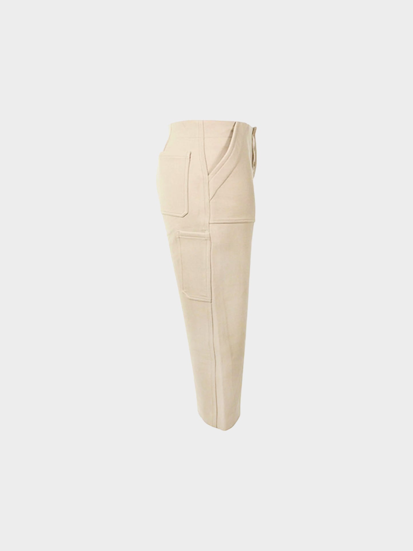 Céline by Phoebe Philo Mid-2010s Beige Wool Pants