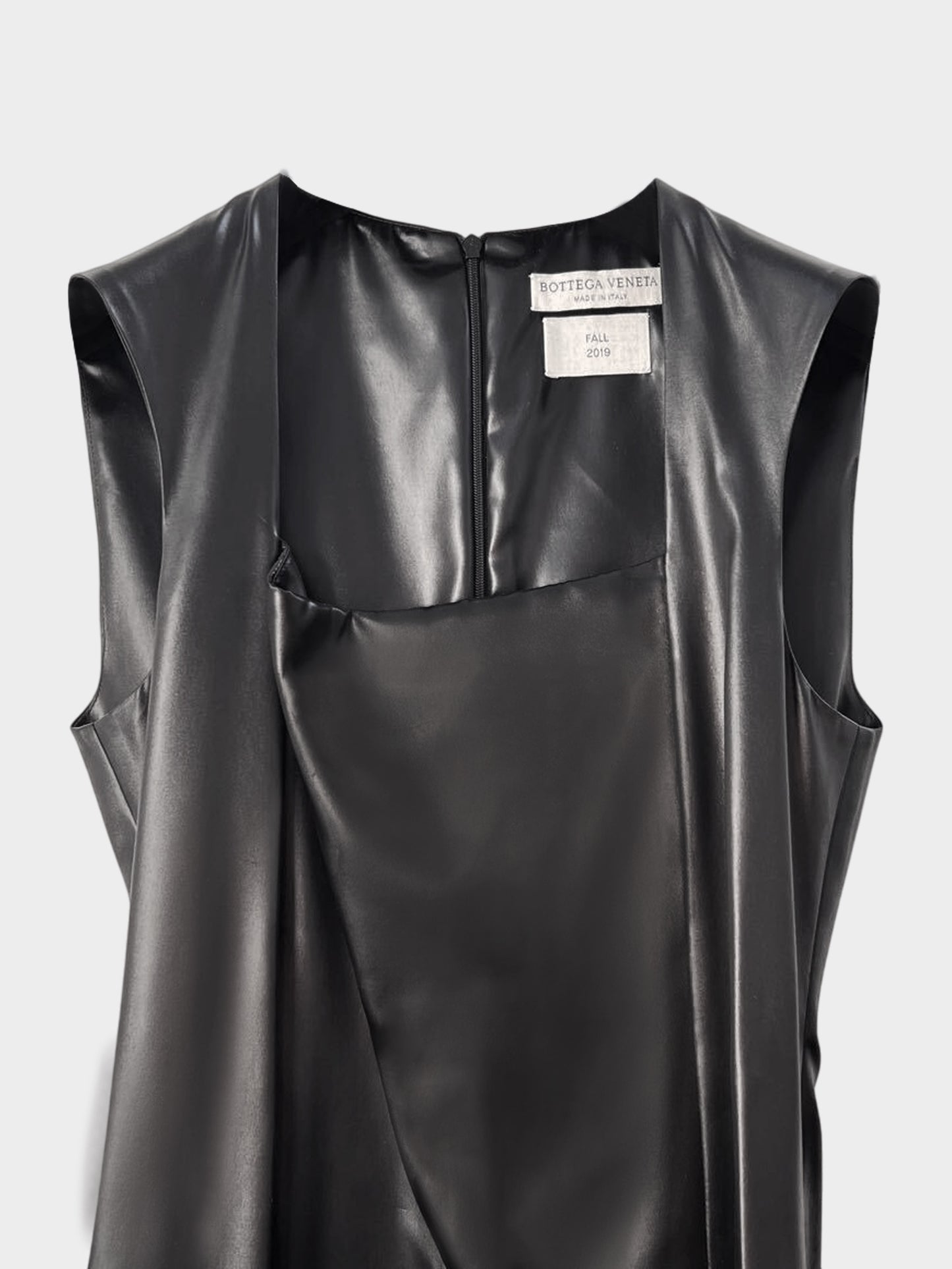 Bottega Veneta Fall 2019 Black Nylon Satin Dress